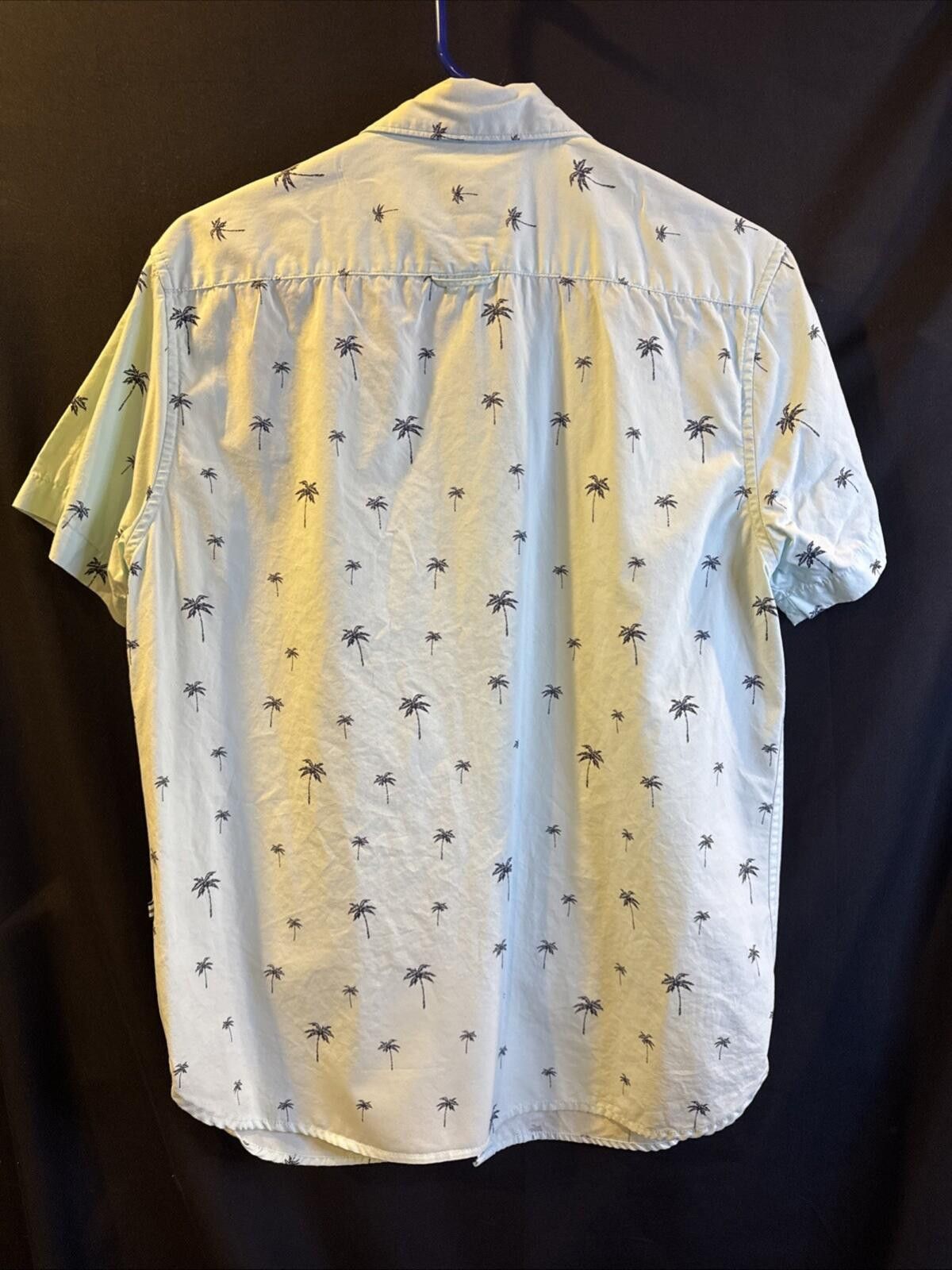 Denim & Flower Denim & Flower Men's Med Slim SS Button Down Palm Tree (637) Size US M / EU 48-50 / 2 - 3 Thumbnail