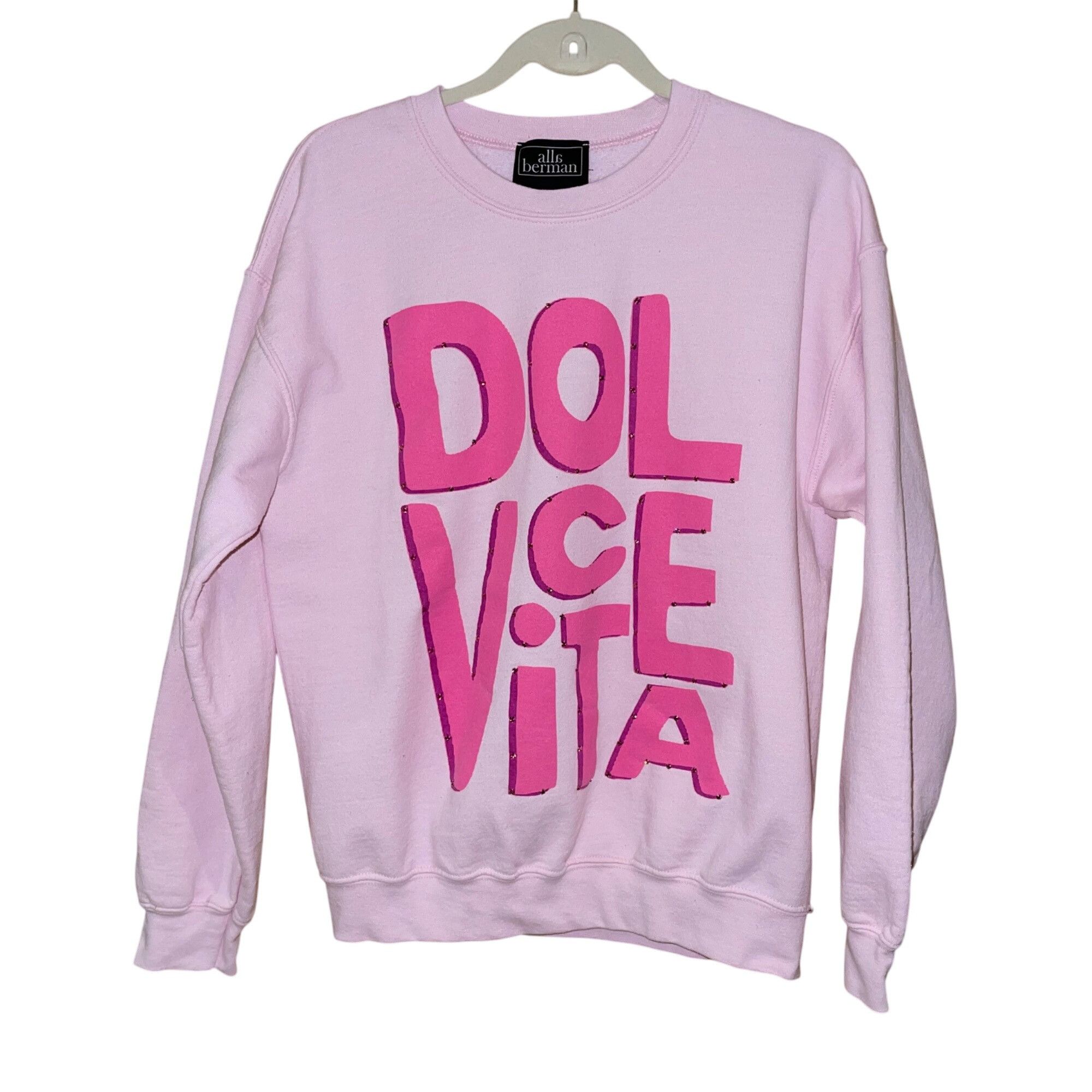 Other Alla Berman Womens Sweatshirt Size Medium Pink Size M / US 6-8 / IT 42-44 - 1 Thumbnail