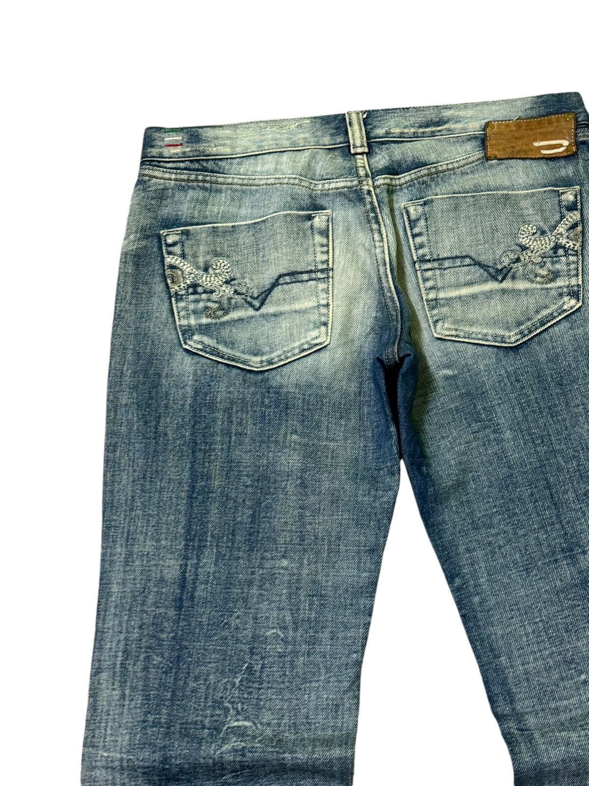 Hysteric Glamour FLARE DIESEL INDUSTRY COW LEATHER LOW RISE DENIM Size US 29 - 11 Thumbnail