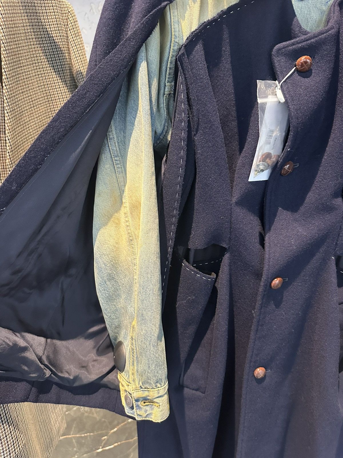 Maison Margiela Margiela deconstructed coat jacket cape denim wool womens 38 Size XS / US 0-2 / IT 36-38 - 12 Thumbnail