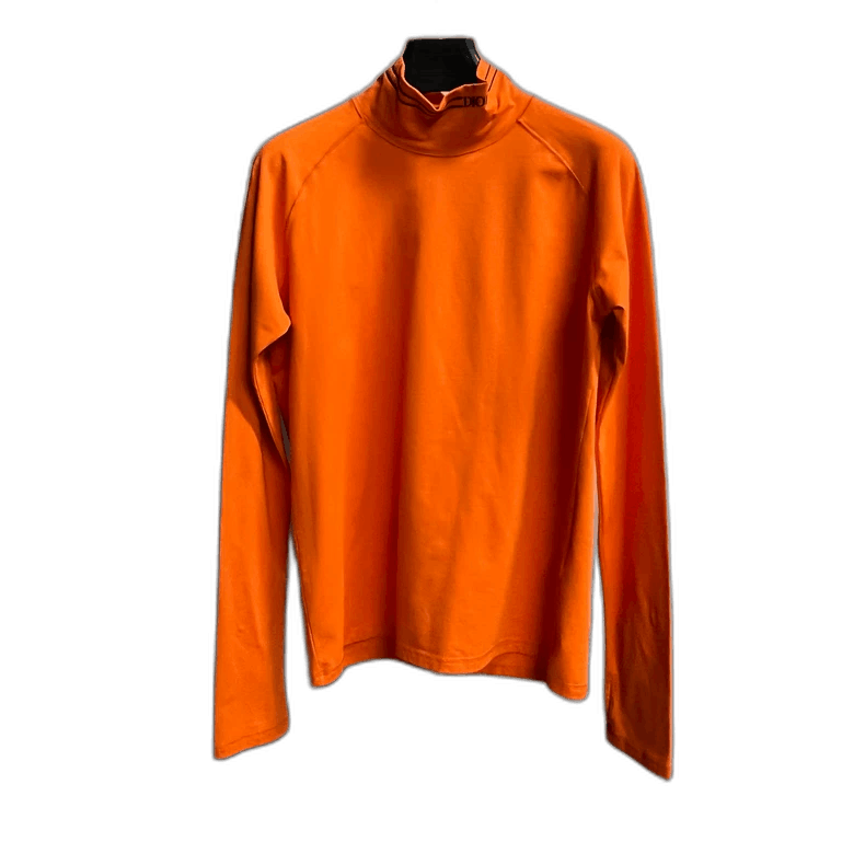 Dior Dior Orange Embroidered Logo Long Sleeve Sweatshirt Size US L / EU 52-54 / 3 - 1 Thumbnail