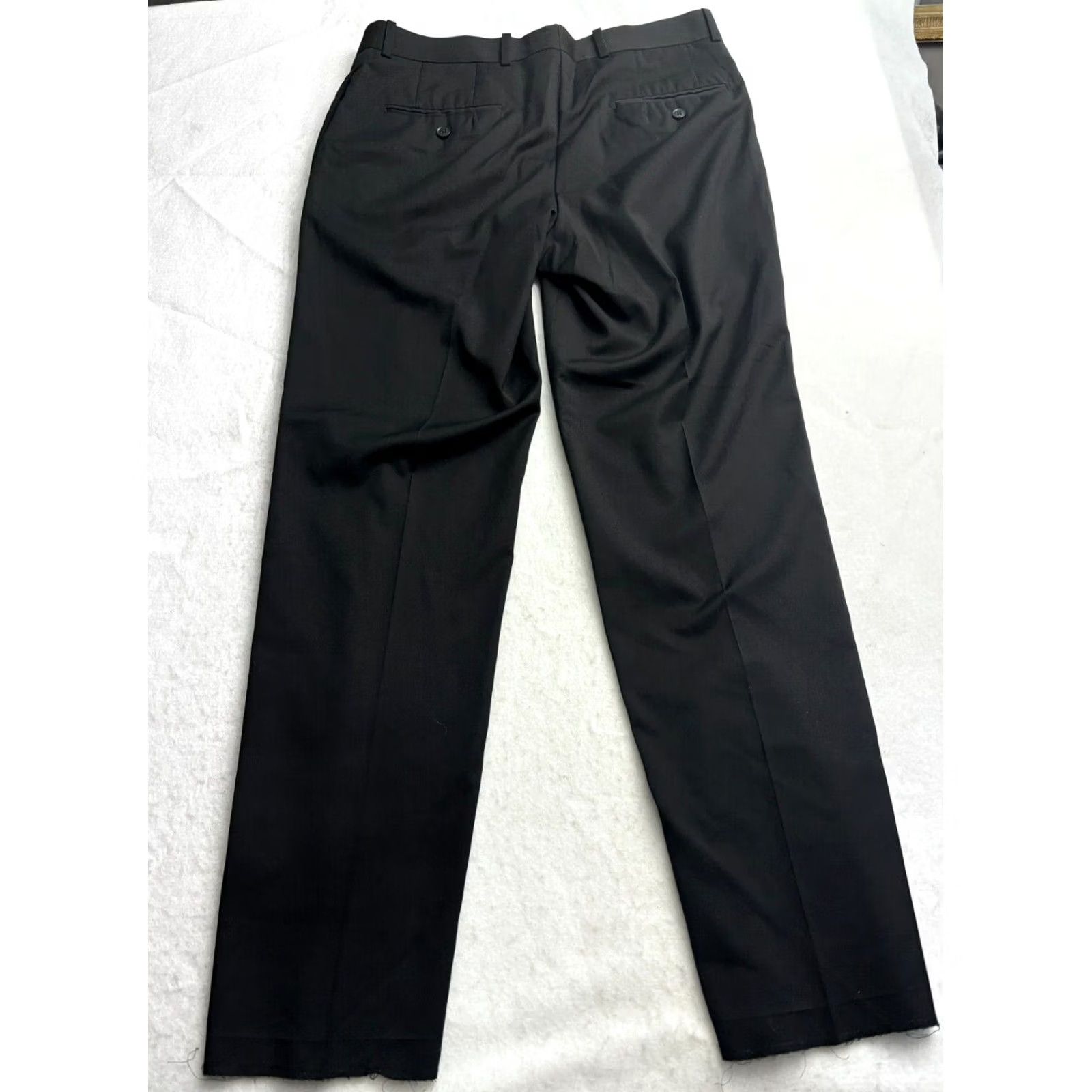 Bar III Bar III Dress Mens 34 Black Slim Fit Pants Raw Hem Released Pockets Work Size 34x32 Size US 34 / EU 50 - 4 Thumbnail