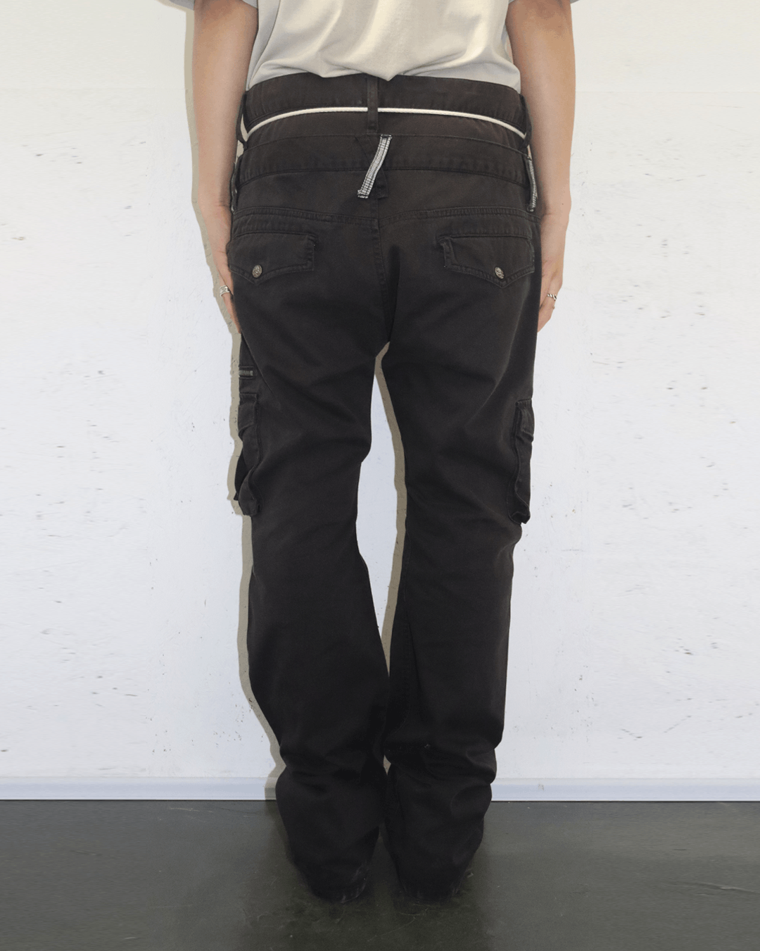 Japanese Brand Doublefocus Double Waist Cargo Pants Size US 36 / EU 52 - 3 Thumbnail