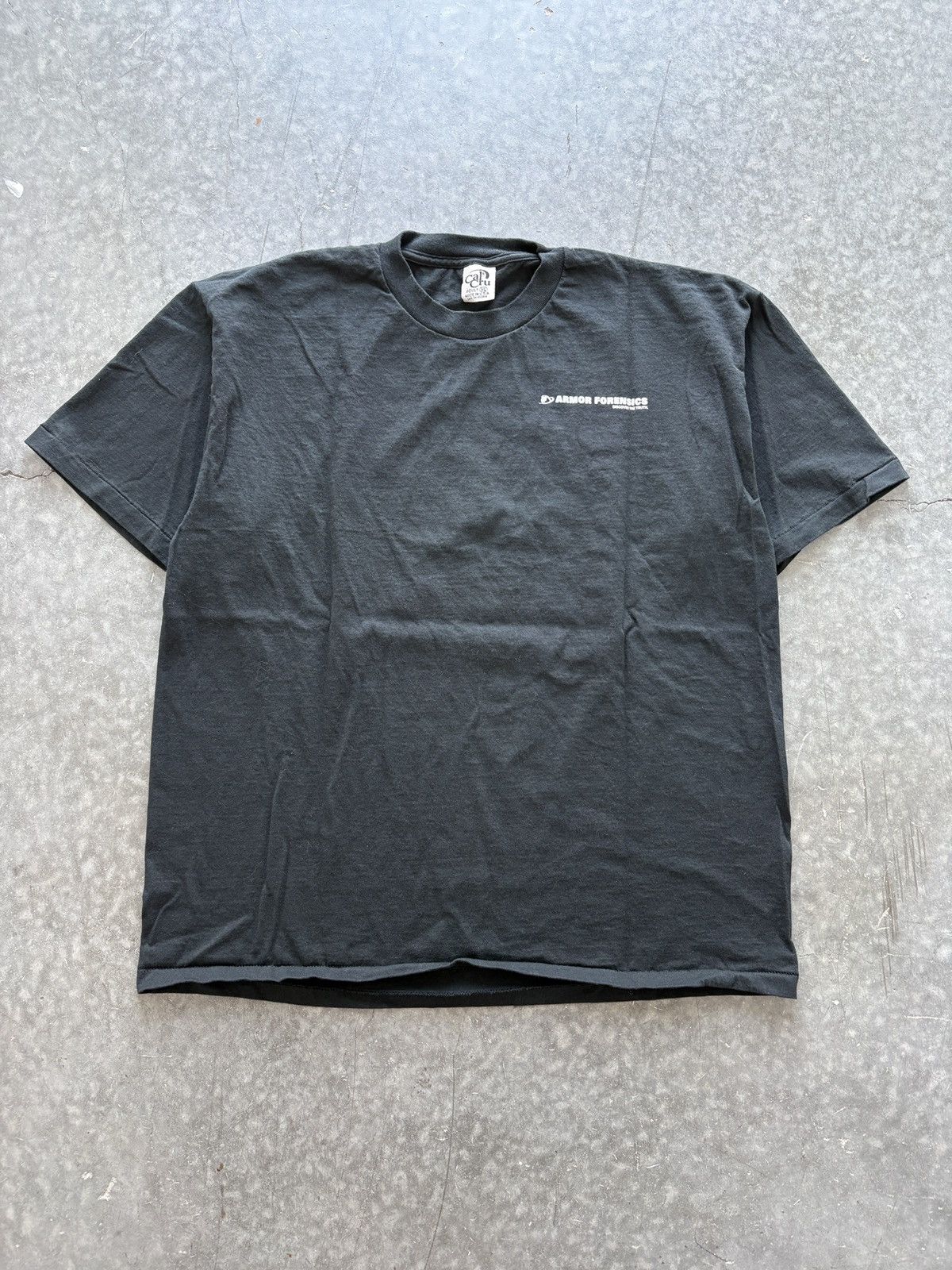 Vintage Vintage 90s Armor Forensics Graphic Tee Size US XL / EU 56 / 4 - 3 Thumbnail