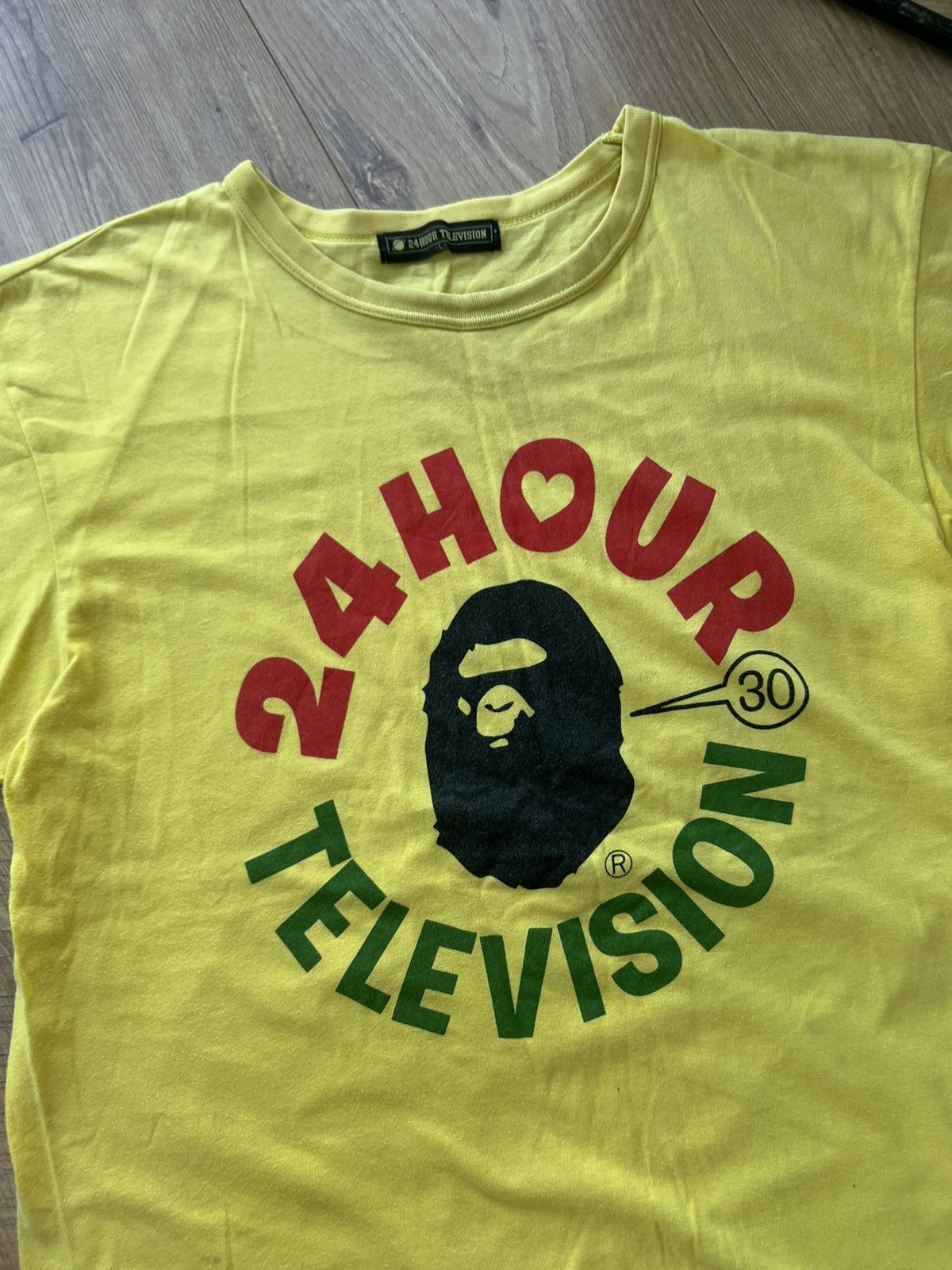 Bape BAPE X 24 HOUR TELEVISION TEE Size US L / EU 52-54 / 3 - 6 Thumbnail
