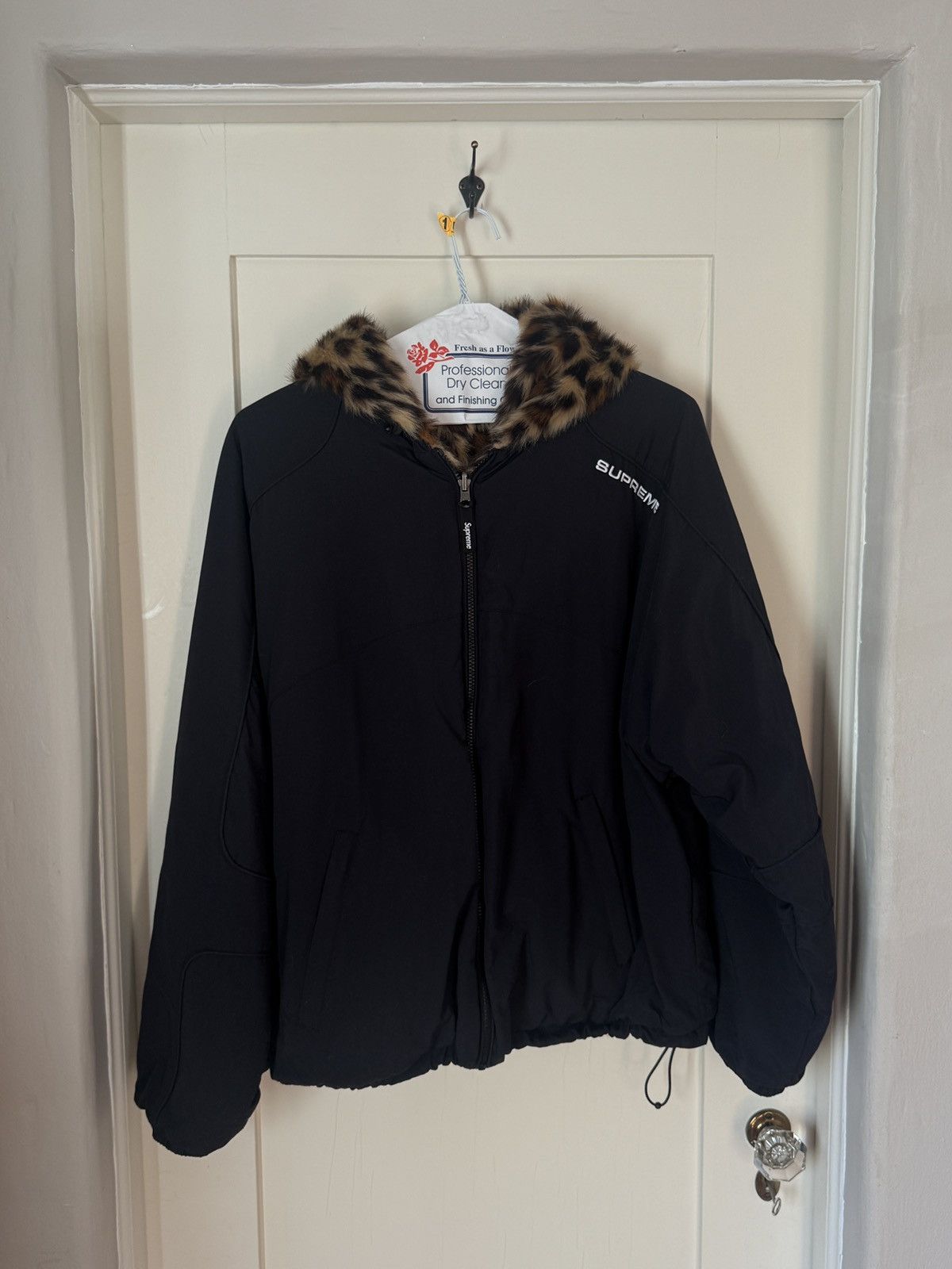 Supreme Supreme Faux Fur Reversible Hooded Track Jacket Size US L / EU 52-54 / 3 - 1 Thumbnail
