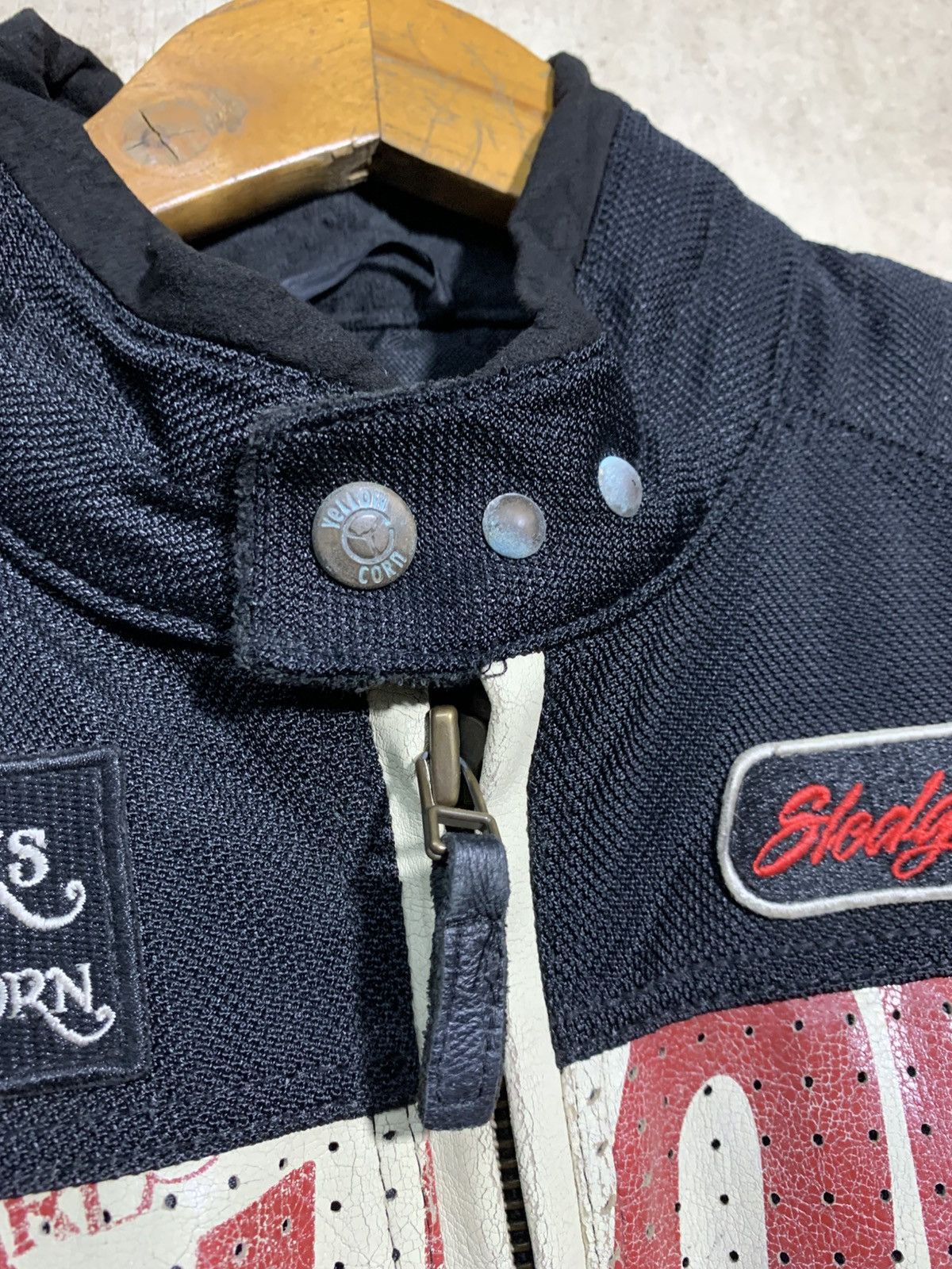 YELLOW CORN 🔥VTG YELLOW CORN SLEDGE HAMMER RACING BIKERS JACKET Size US L / EU 52-54 / 3 - 11 Thumbnail