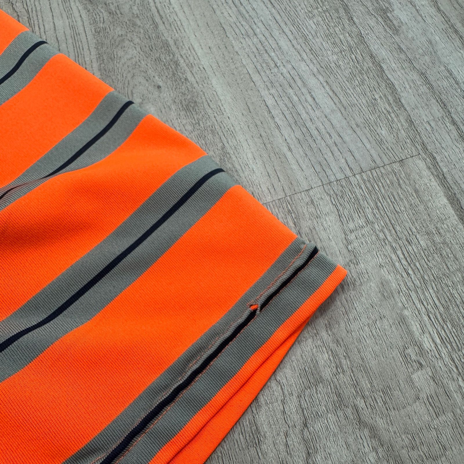 Under Armour Under Armour Polo Shirt Men's 2XL XXL Orange Striped Size US XXL / EU 58 / 5 - 5 Thumbnail