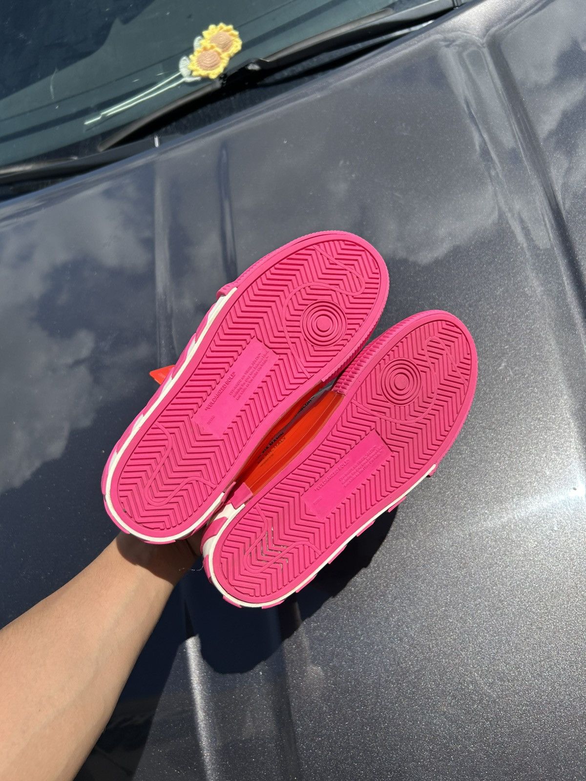 Off-White Off white vulcanized pink/white Size US 9 / IT 39 - 5 Thumbnail