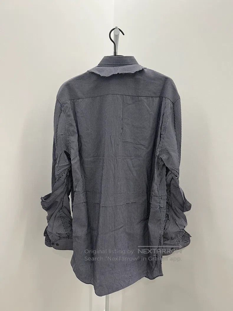 Vetements Vetements Blue Plaid Shirt Fake Two Piece Cutout Patched D Size US XS / EU 42 / 0 - 2 Thumbnail