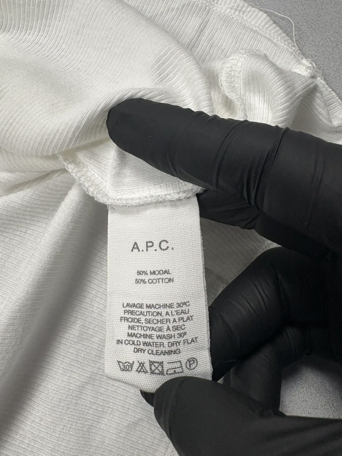 A.P.C. A.P.C. Rue Madame Paris White Modal Cotton Top Y2K Classic M Size M / US 6-8 / IT 42-44 - 8 Thumbnail