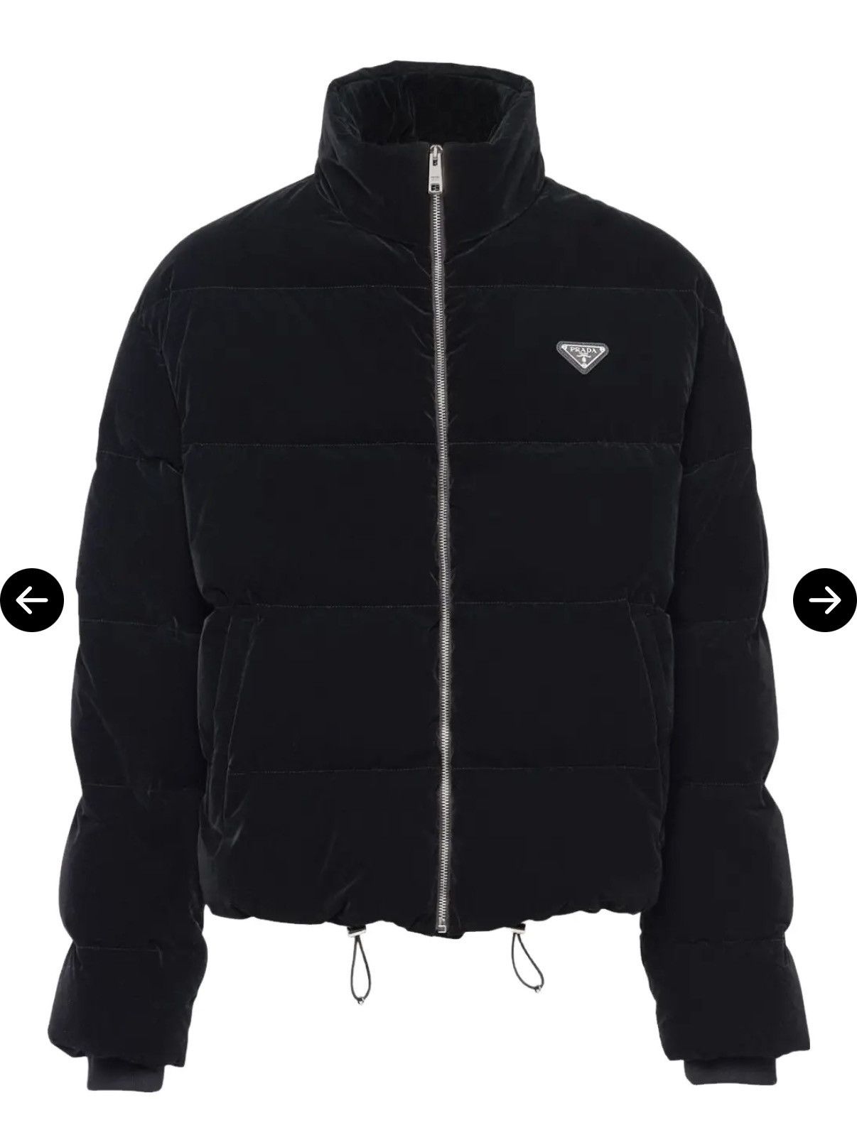 Prada PRADA Velvet Cropped Down Jacket Size US S / EU 44-46 / 1 - 2 Thumbnail