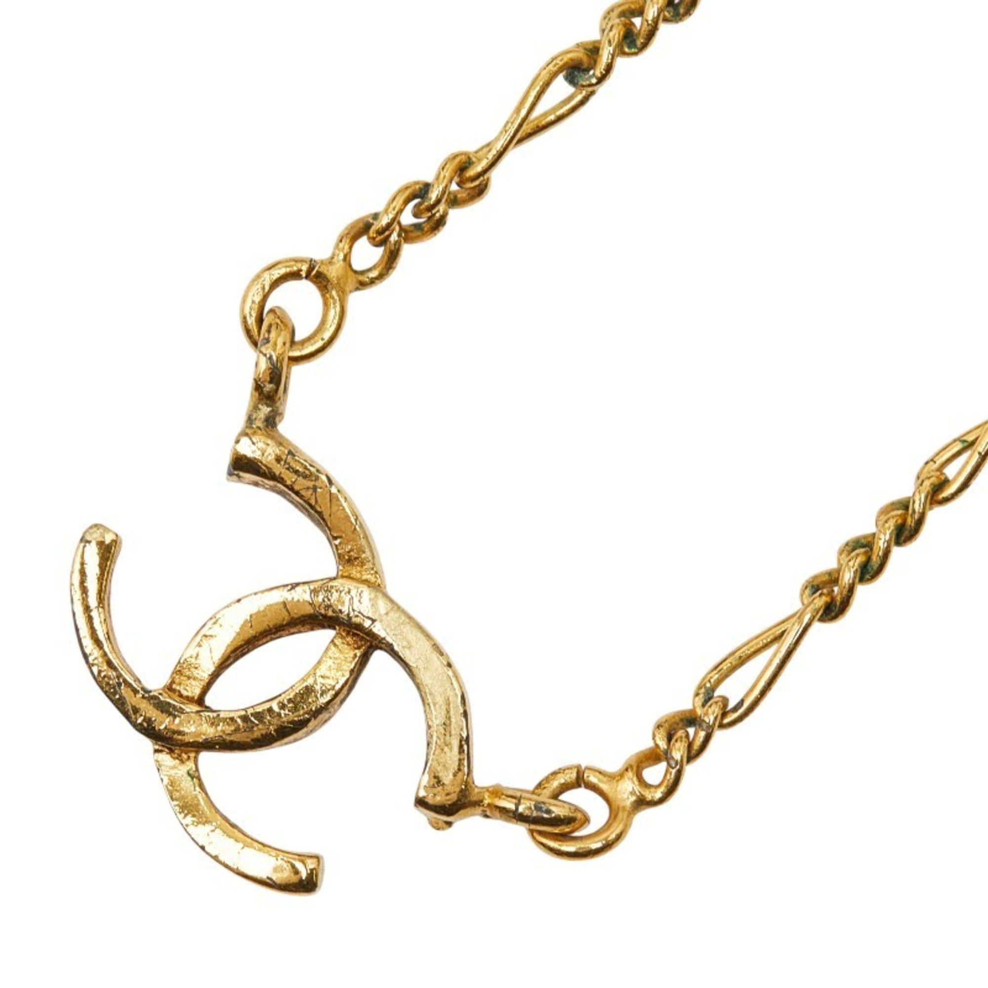 Chanel CHANEL Coco Mark 1982 Vintage Necklace Gold Plated Women's Size ONE SIZE - 1 Thumbnail