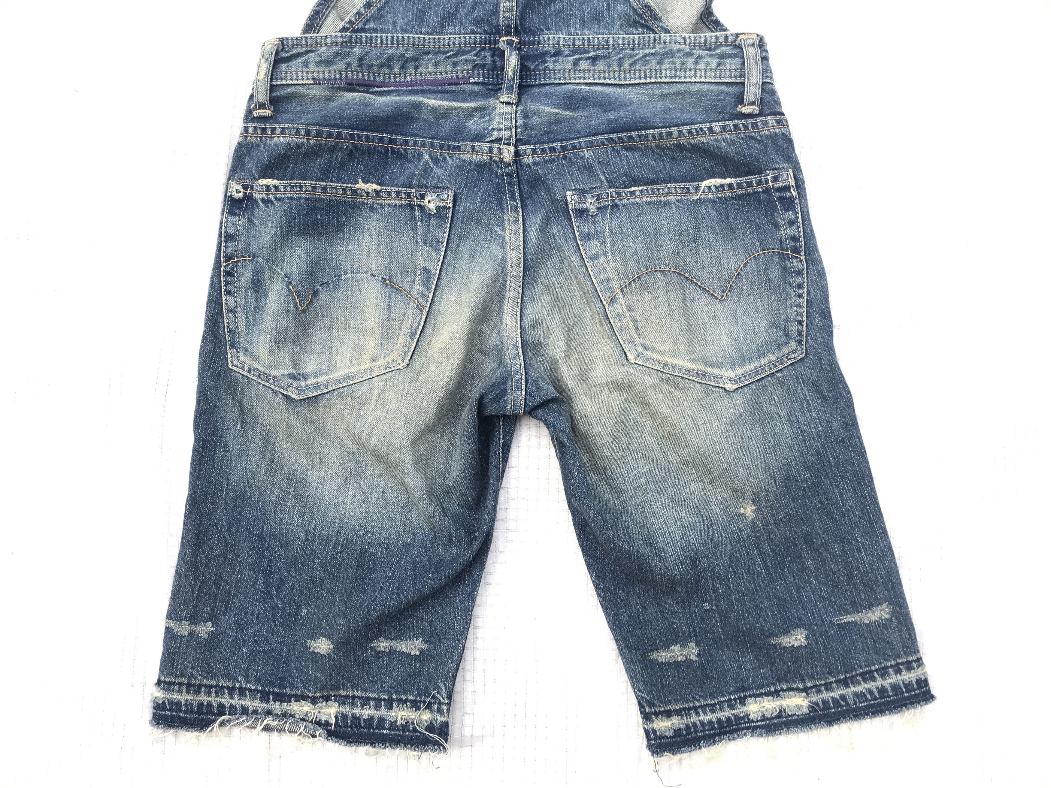 Hysteric Glamour × Japanese Brand (P83) Hysteric Glamour Denim Overall Bib Shorts Sz M Size 30" / US 8 / IT 44 - 13 Thumbnail