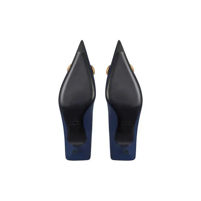 Balenciaga o1bcso1str0126 Square Knife BB 80mm Pumps in Blue Size US 6 / IT 36 - 7 Thumbnail