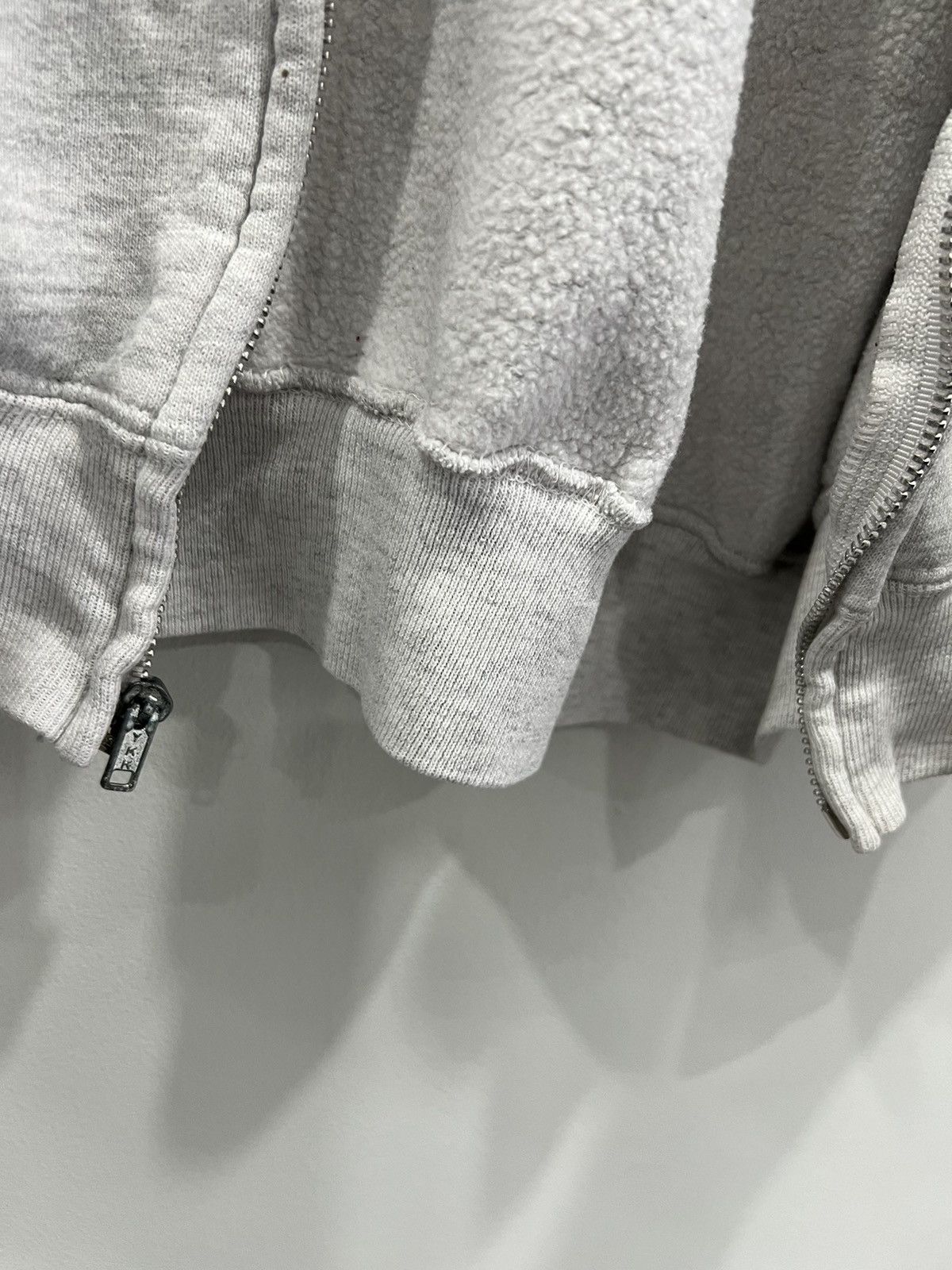Vintage Vtg 90s Blank Sweater Zip Up Hoodie Blank broken zipper Size US L / EU 52-54 / 3 - 4 Thumbnail
