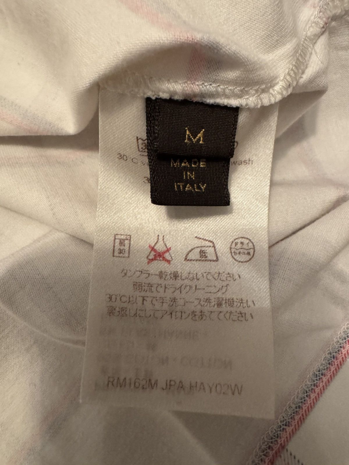 Louis Vuitton LV White Simple Plaid Tee - Kim Jones era Size US M / EU 48-50 / 2 - 7 Thumbnail