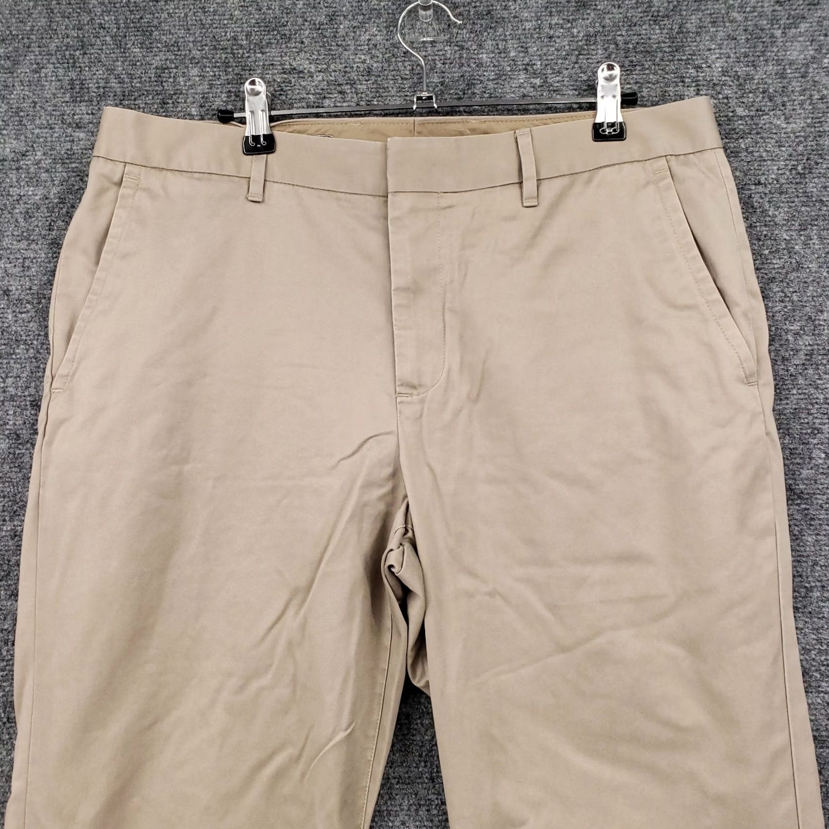 Bonobos Bonobos Dress Pants Mens 33x32 Beige Weekday Warrior Wenesday Straight Zip Fly Size US 33 - 3 Thumbnail