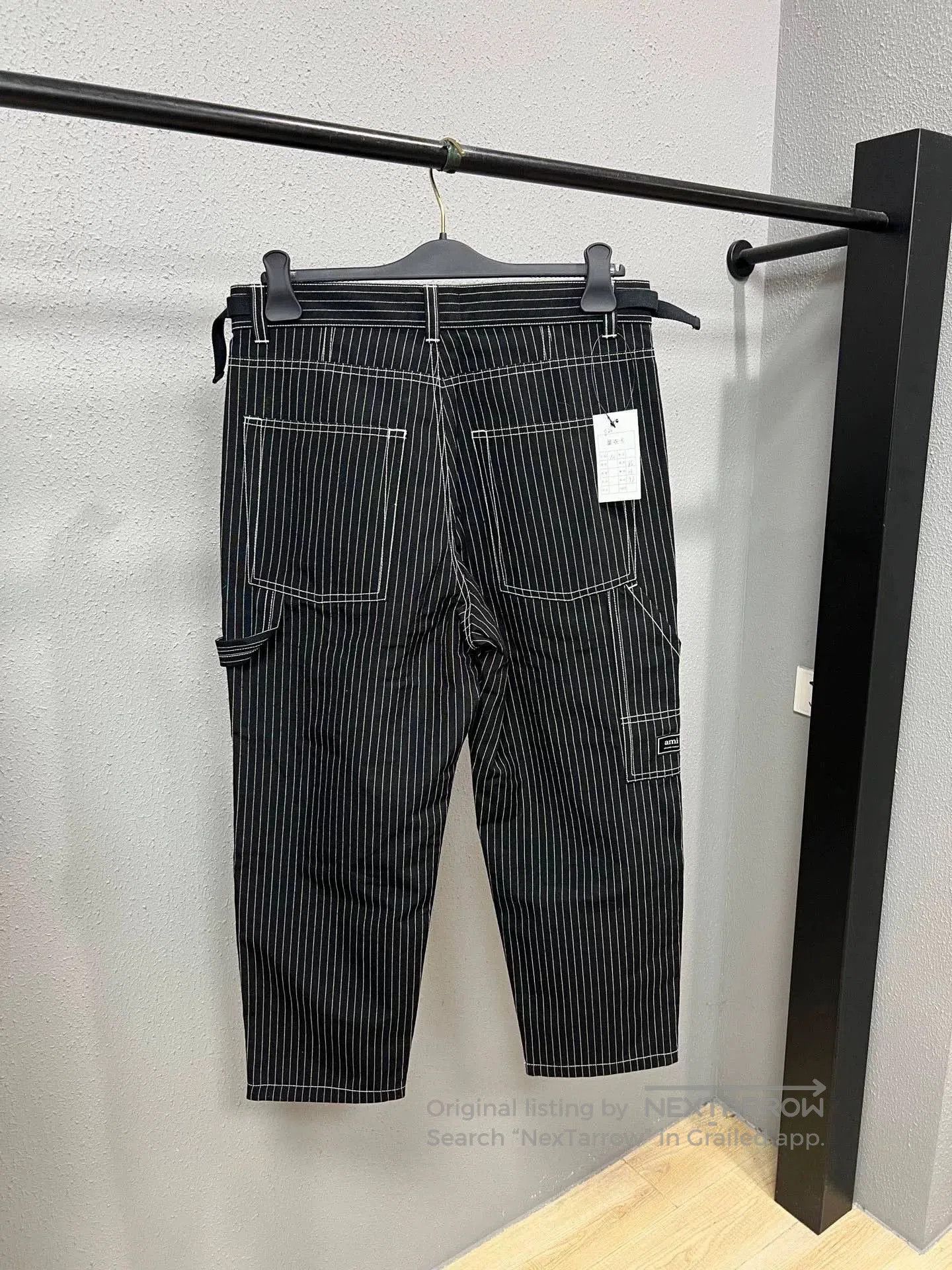 AMI Ami Striped Ankle-Length Pants. Size US 30 / EU 46 - 2 Thumbnail
