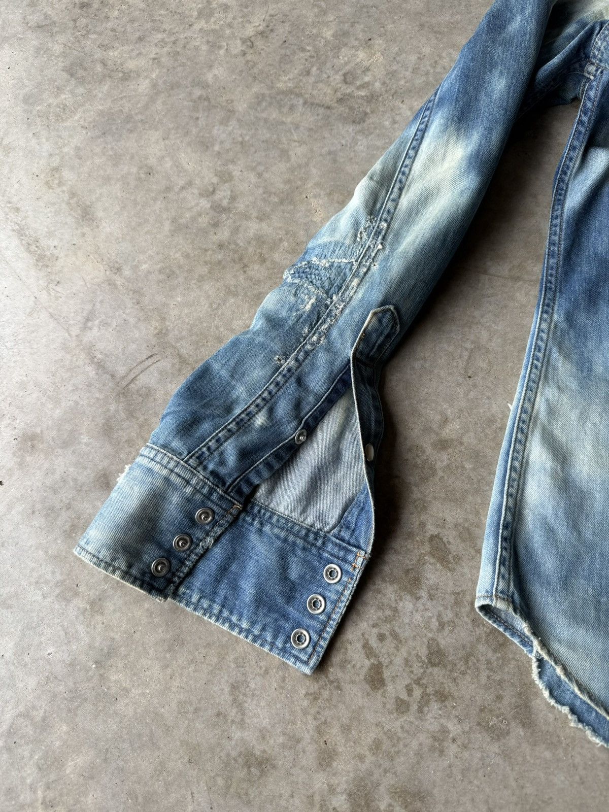 Saint Laurent Paris Saint Laurent Paris SS17 Bleached & Distressed Western Shirt Size US XS / EU 42 / 0 - 7 Thumbnail