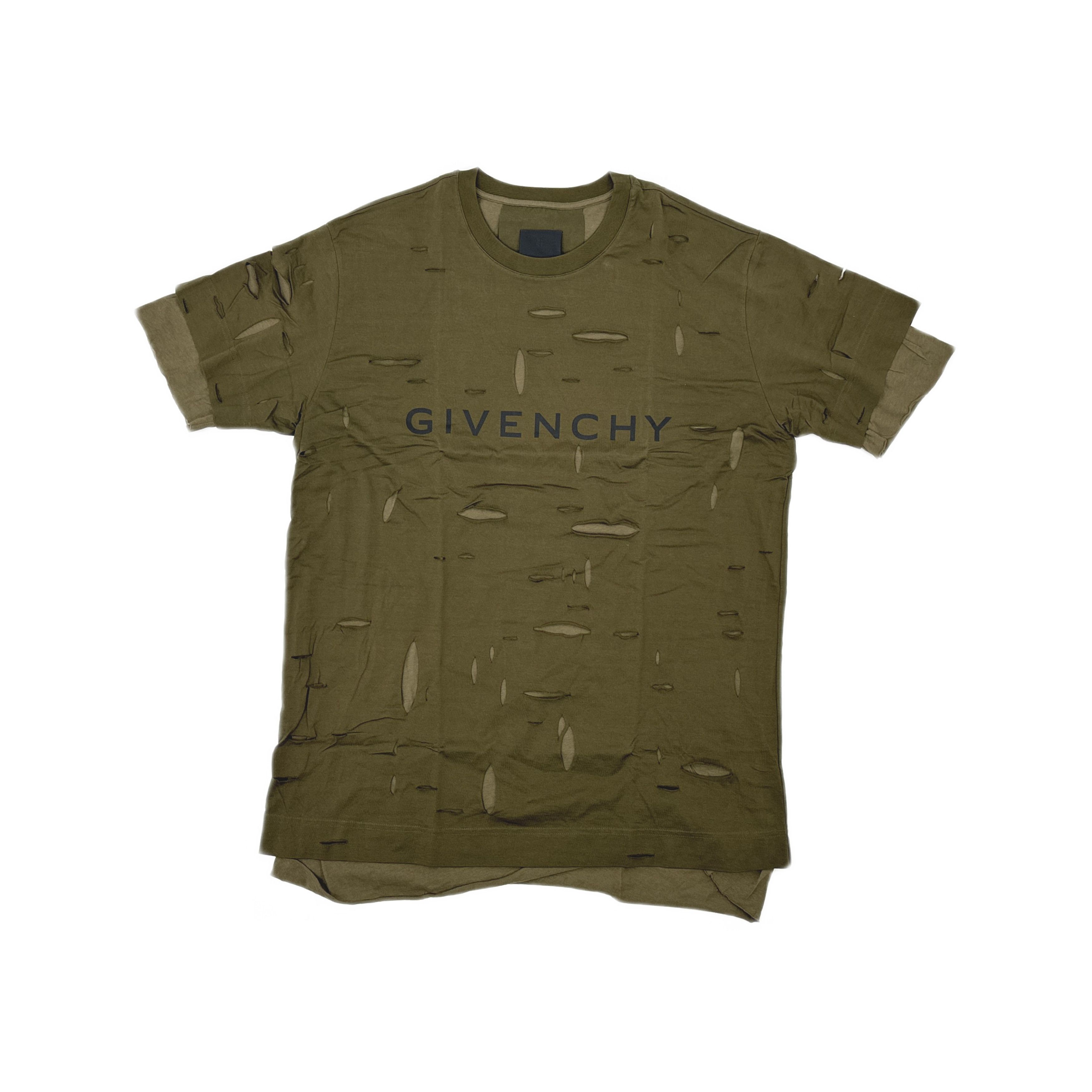 Givenchy Givenchy Distressed Logo T-Shirt Size S Size US S / EU 44-46 / 1 - 1 Thumbnail
