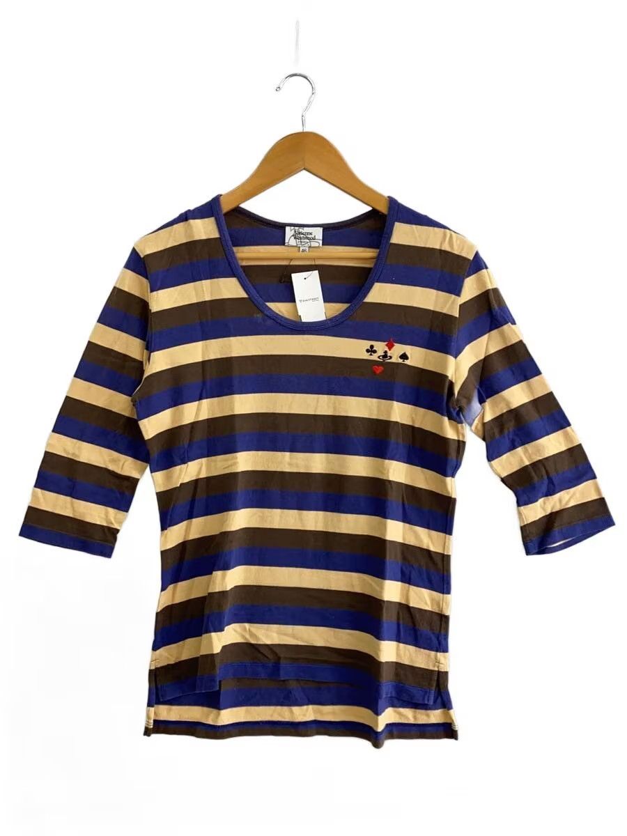 Vivienne Westwood Striped Orb Quarter Sleeve Tee Size US S / EU 44-46 / 1 - 1 Thumbnail