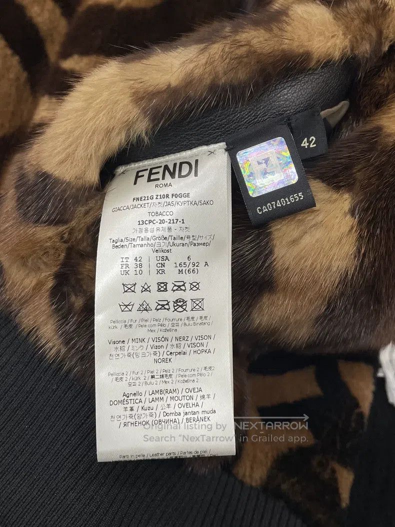Fendi Fendi Monogrammed fur jacket with reversible design Size S / US 4 / IT 40 - 7 Thumbnail