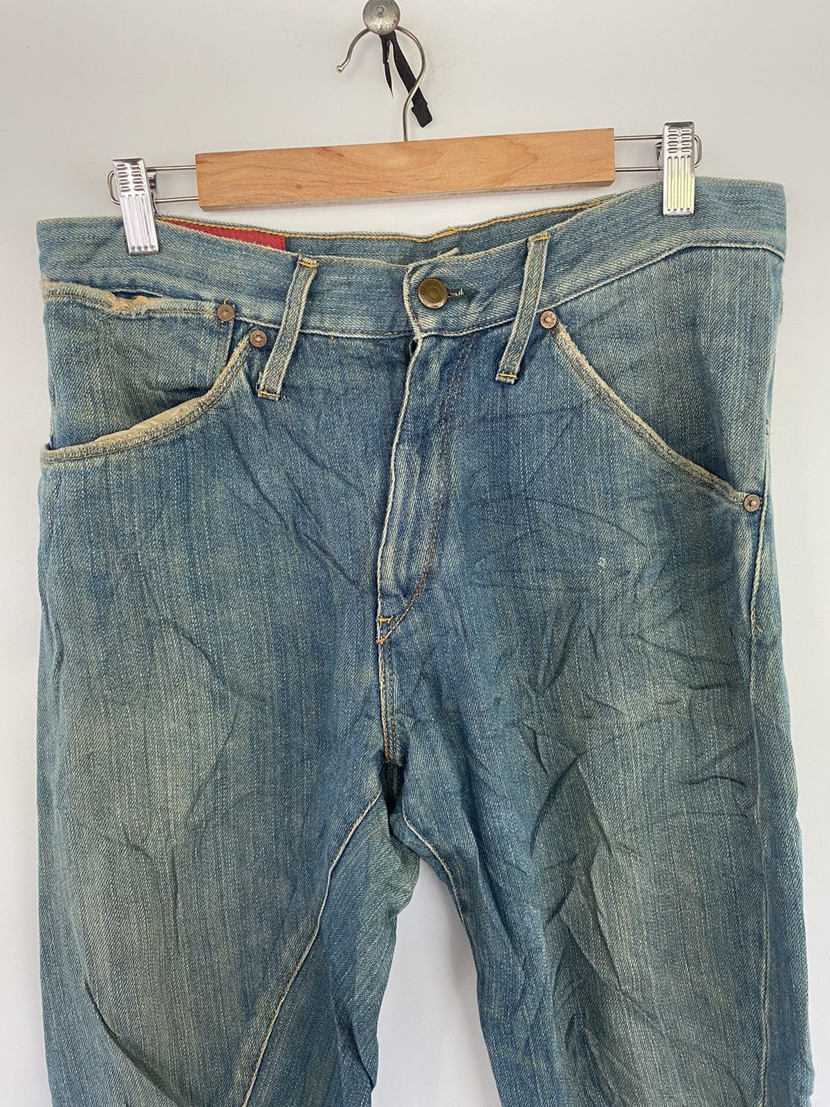 Levi's Levi’s RED Distressed Denim Jeans Pants Made in Italy Size US 34 / EU 50 - 3 Thumbnail