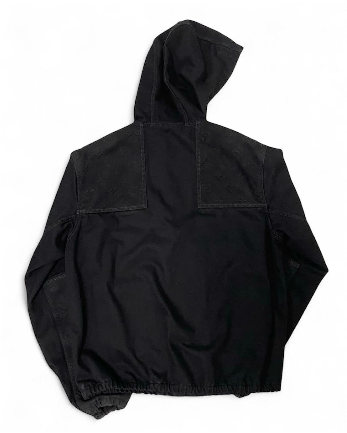 Louis Vuitton Louis Vuitton Denim Monogram Hooded Carpenter Jacket Black Size US L / EU 52-54 / 3 - 2 Thumbnail