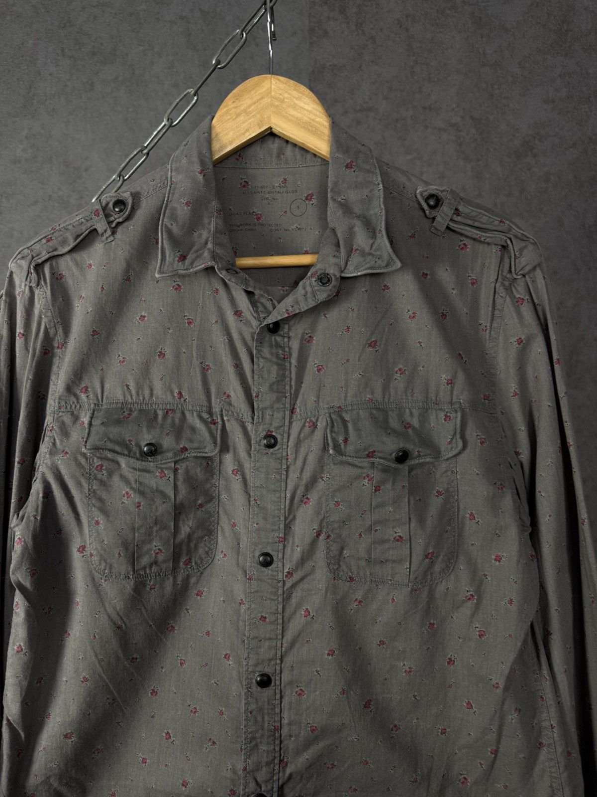 Allsaints Allsaints vintage designer crazy shirt Size US S / EU 44-46 / 1 - 2 Thumbnail