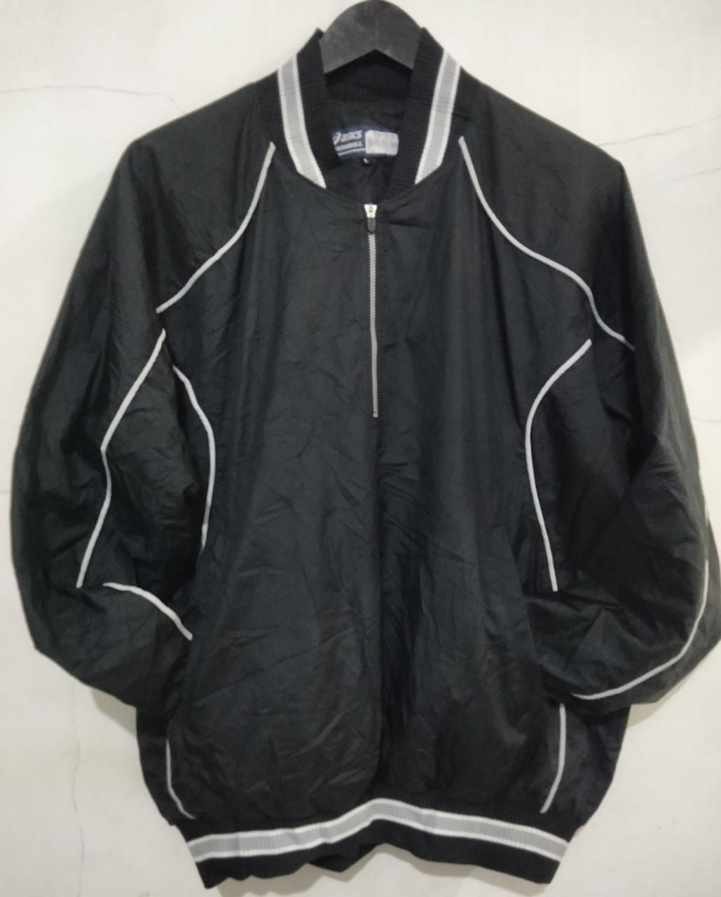 Asics × Vintage Vintage Asics Jackets Varsity Half Zipper BaseBall Size US L / EU 52-54 / 3 - 2 Thumbnail