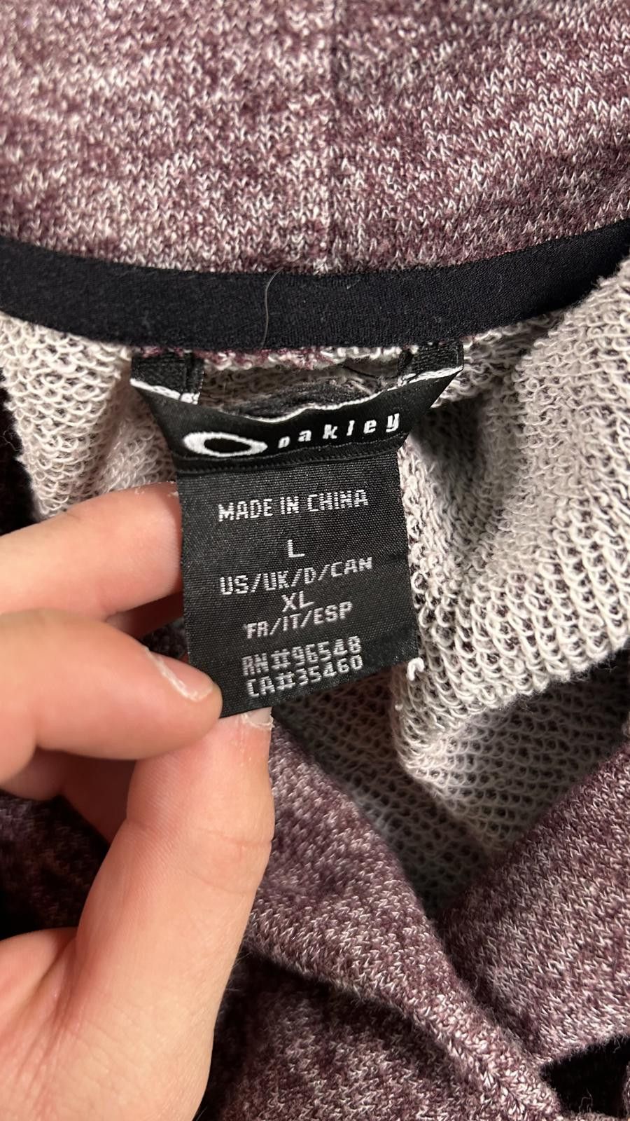 Oakley Oakley Women's Hoodie in Heathered Purple size L Size L / US 10 / IT 46 - 3 Thumbnail