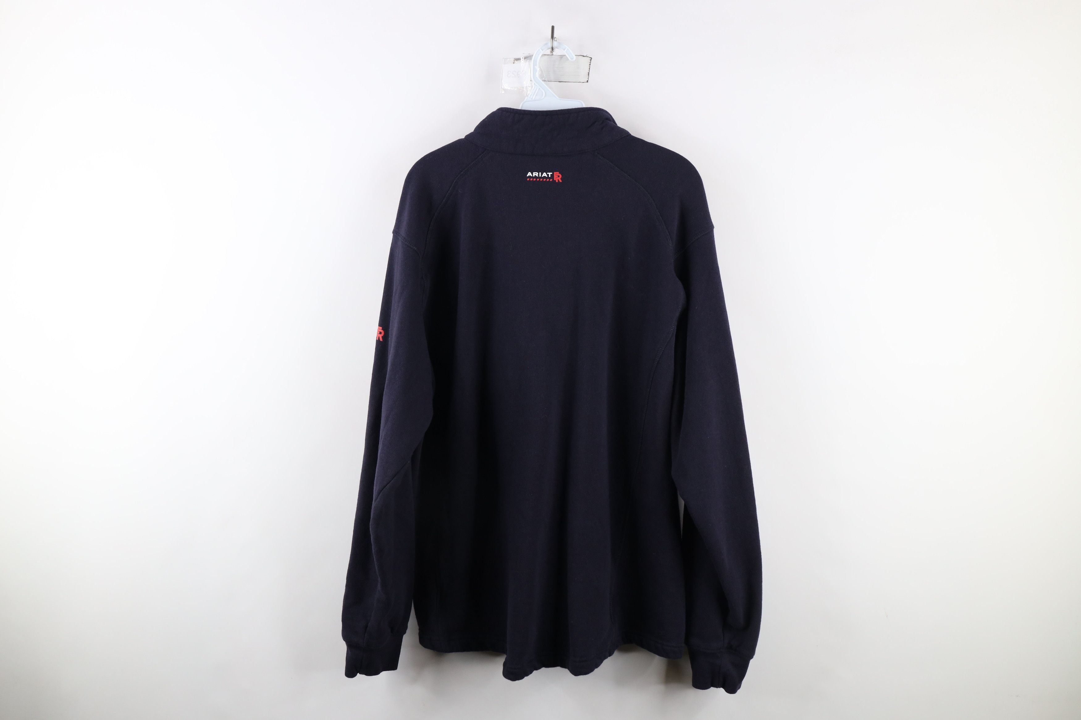 Ariat × Vintage Ariat FR 2112 Fire Resistant Half Zip Work Sweatshirt Blue Size US M / EU 48-50 / 2 - 13 Thumbnail