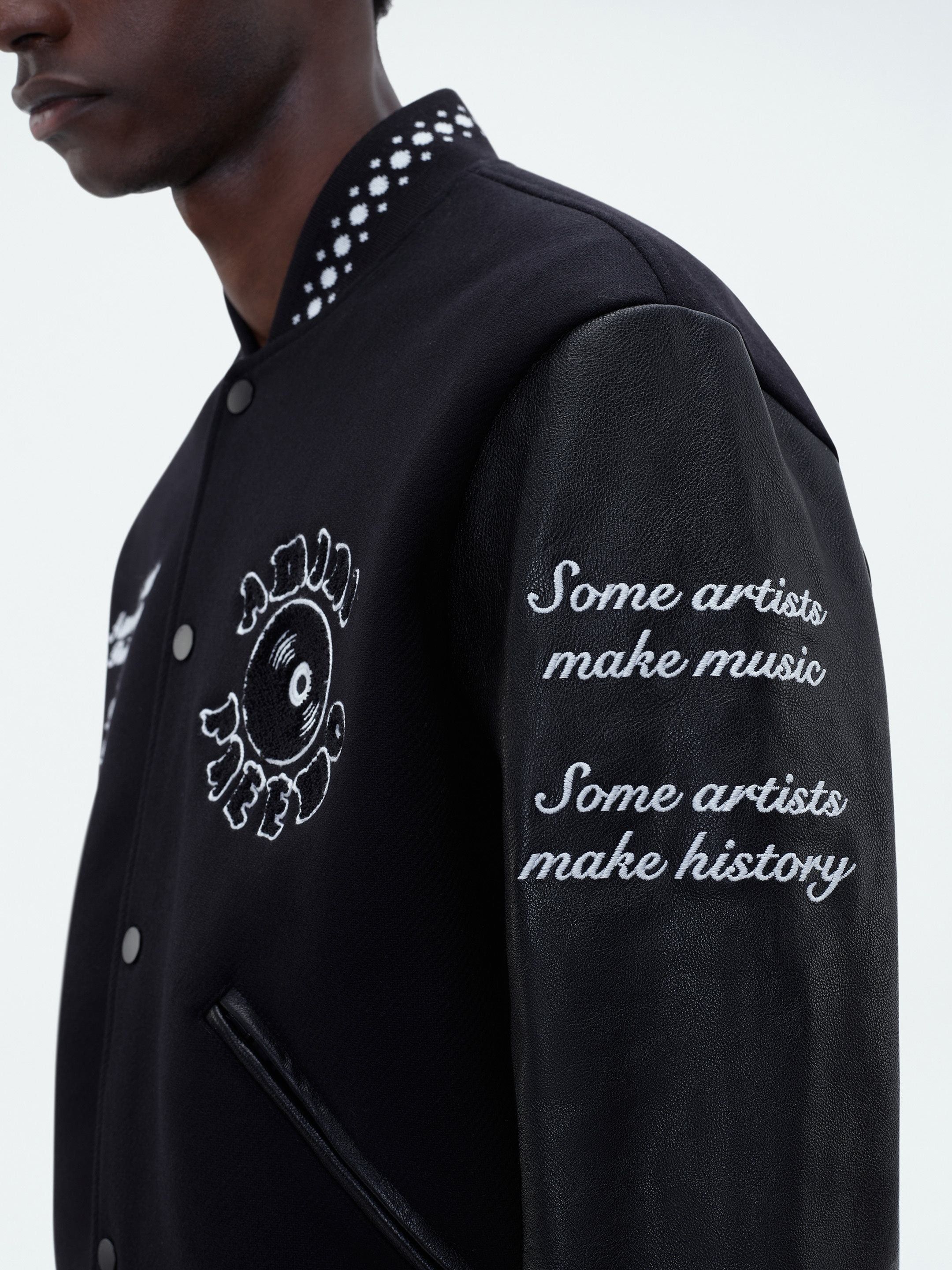 Amiri o1w1db10125 Dj Premier Varsity Bomber Jacket in Black Size US XL / EU 56 / 4 - 4 Thumbnail