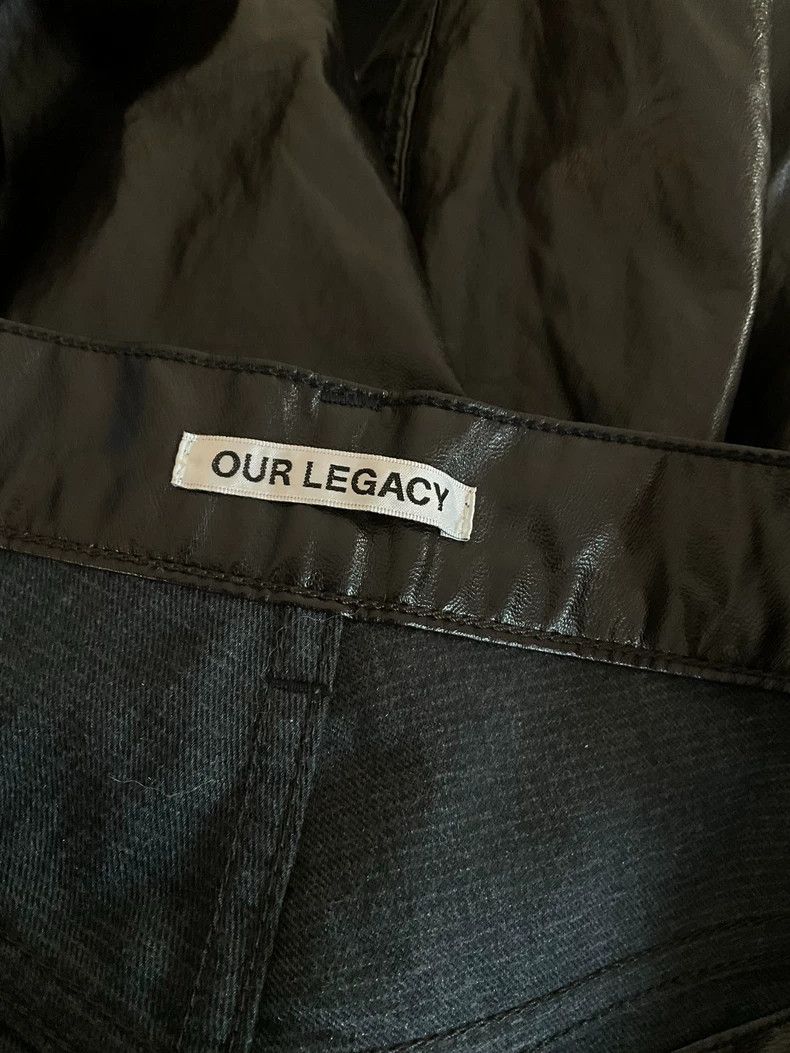 Our Legacy our legacyThird Cut Stitched Leather Pants 2503-Nextarrow Size US 30 / EU 46 - 3 Thumbnail