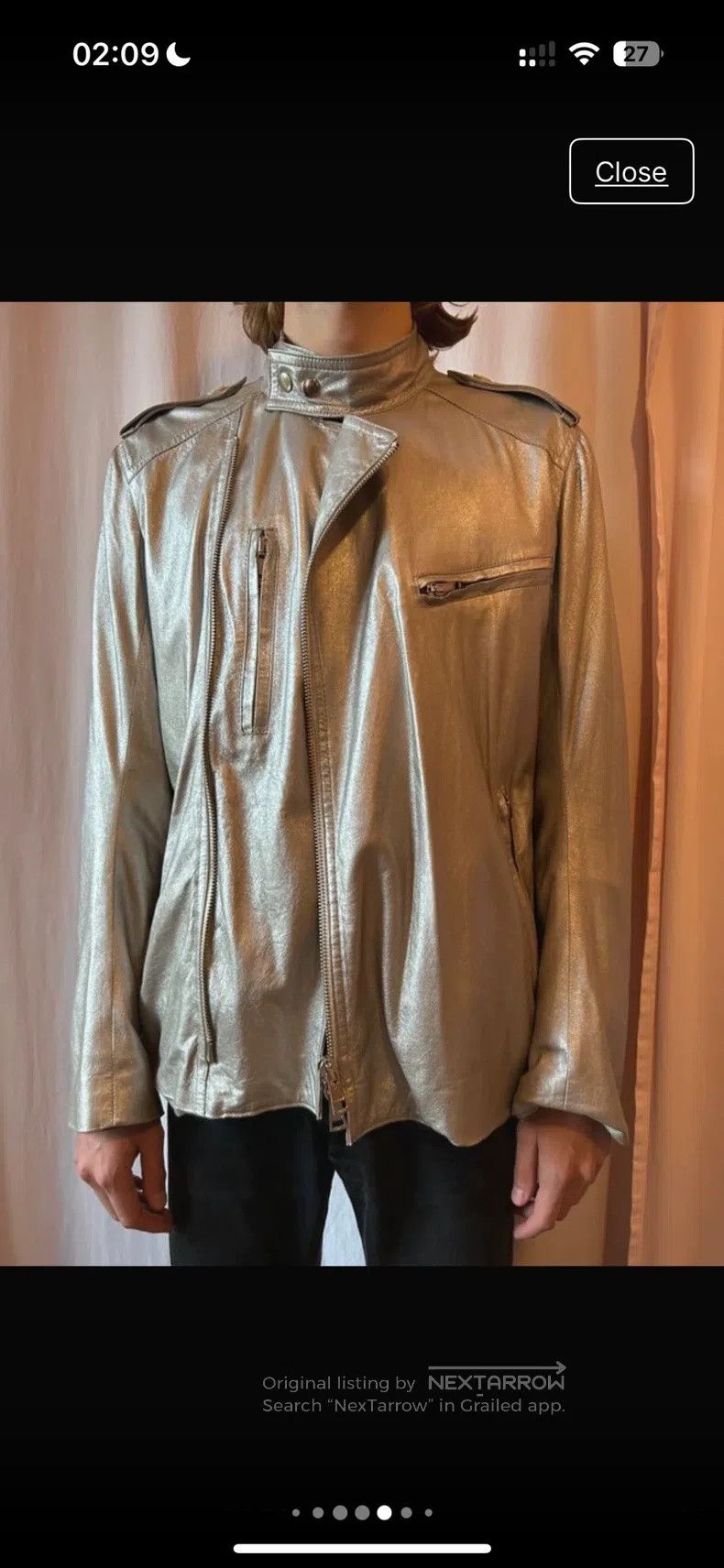 Ann Demeulemeester Ann Demeulemeester 48 silver jacket Size US XXS / EU 40 - 7 Thumbnail