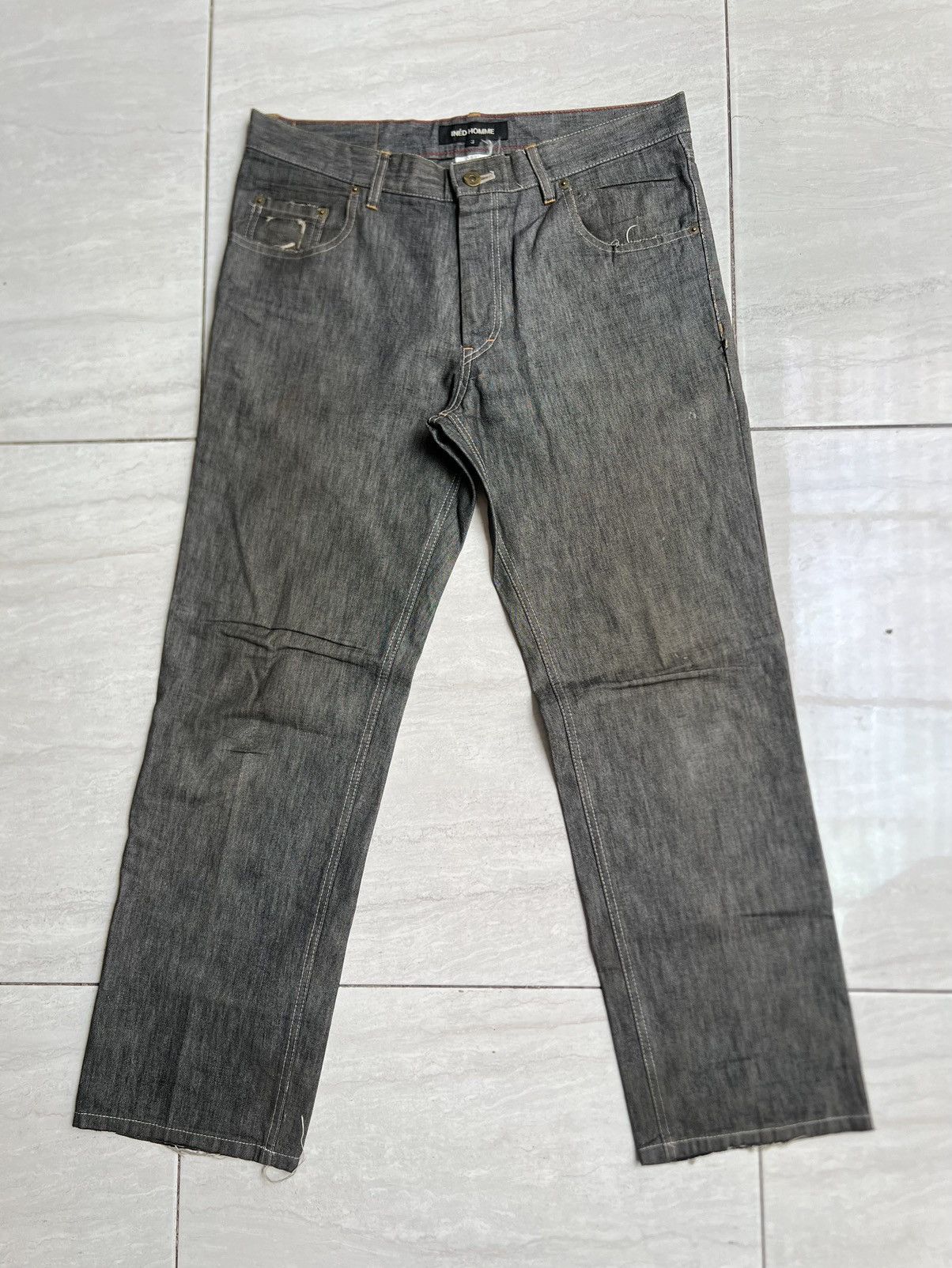 Yohji Yamamoto INED Yohji Yamamoto Denim Long Pants Size US 32 / EU 48 - 7 Thumbnail