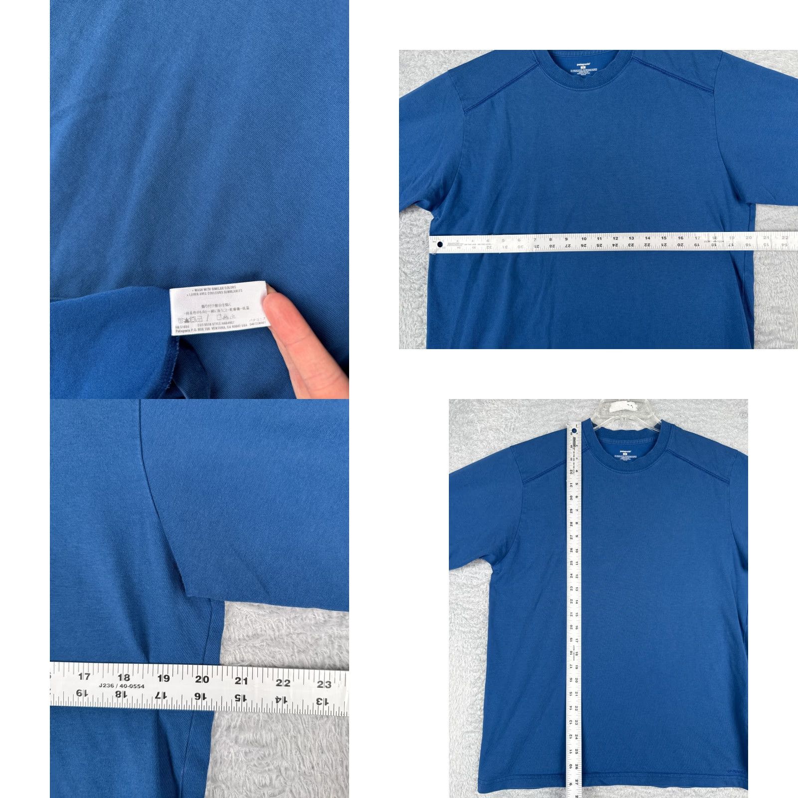 Patagonia Patagonia Shirt Men Medium Blue Short Sleeve Crew Neck Cotton Blend Size US M / EU 48-50 / 2 - 8 Thumbnail
