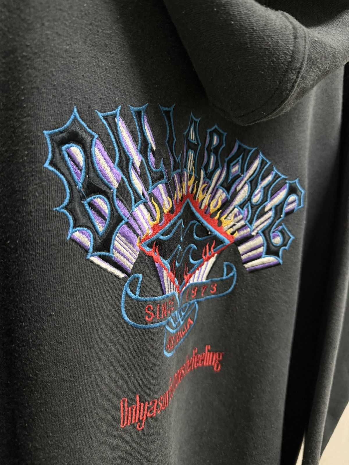 Vintage Vintage 90s Billabong Embroidery Flame Surfwear Baggy Hoodie Size US XL / EU 56 / 4 - 9 Thumbnail