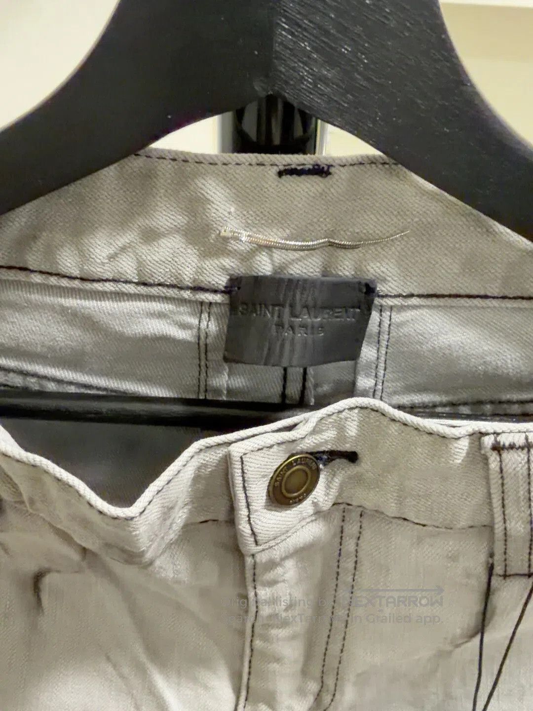 Saint Laurent Paris Saint Laurent Tie-Dye Denim Pants. Size US 31 - 4 Thumbnail