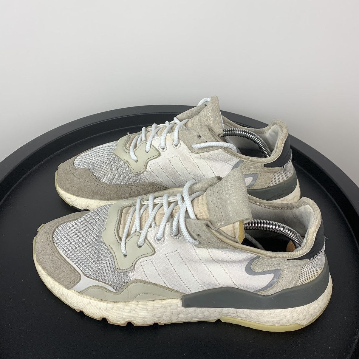 Adidas Men’s Adidas Nite Jogger White/Grey Size 8 1/2 Sneakers Size US 8 / EU 41 - 2 Thumbnail