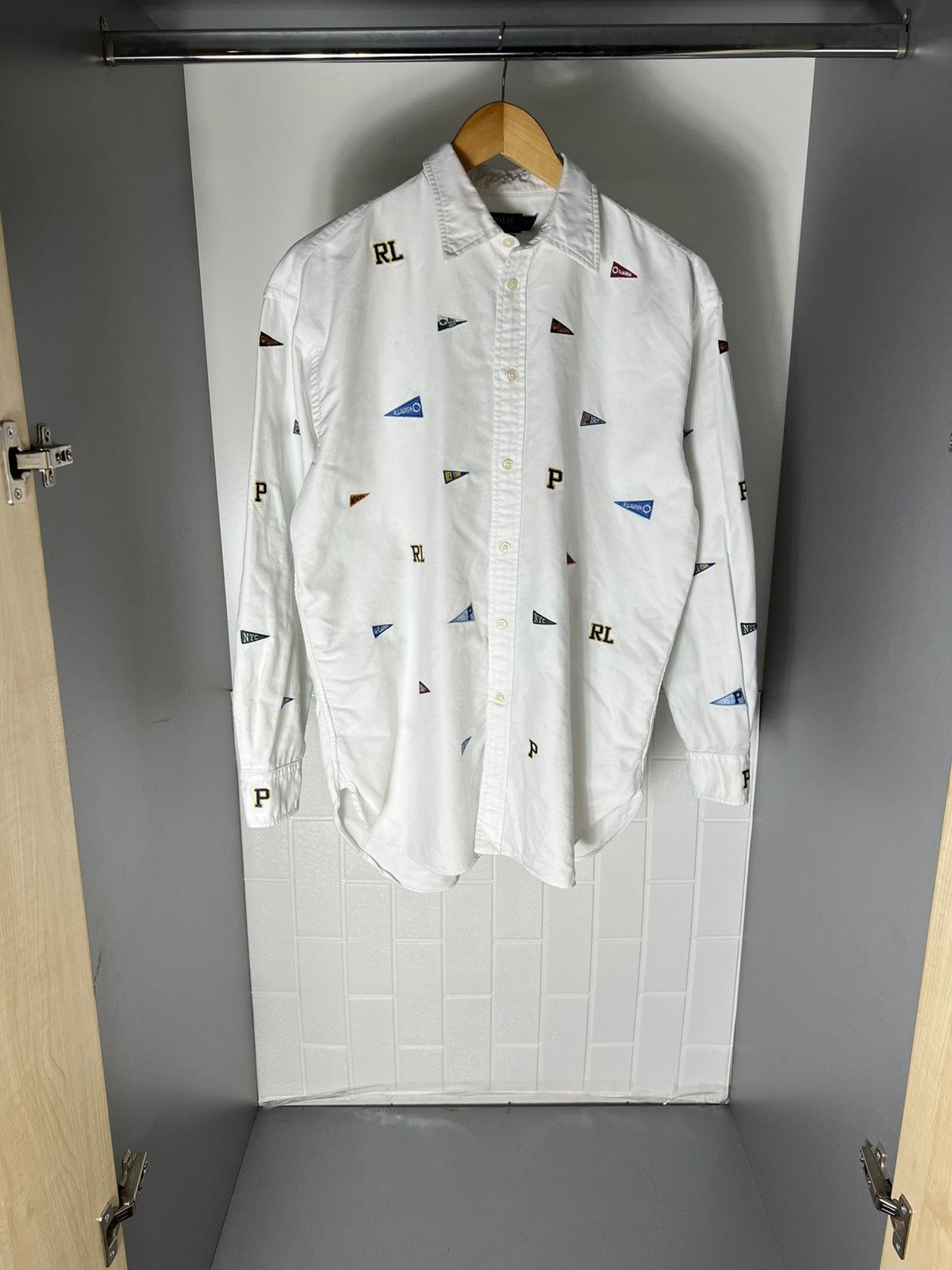 Polo Ralph Lauren VINTAGE POLO RALPH LAUREN MONOGRAM DESIGNER CASUAL Y2K 90s Size US M / EU 48-50 / 2 - 2 Thumbnail