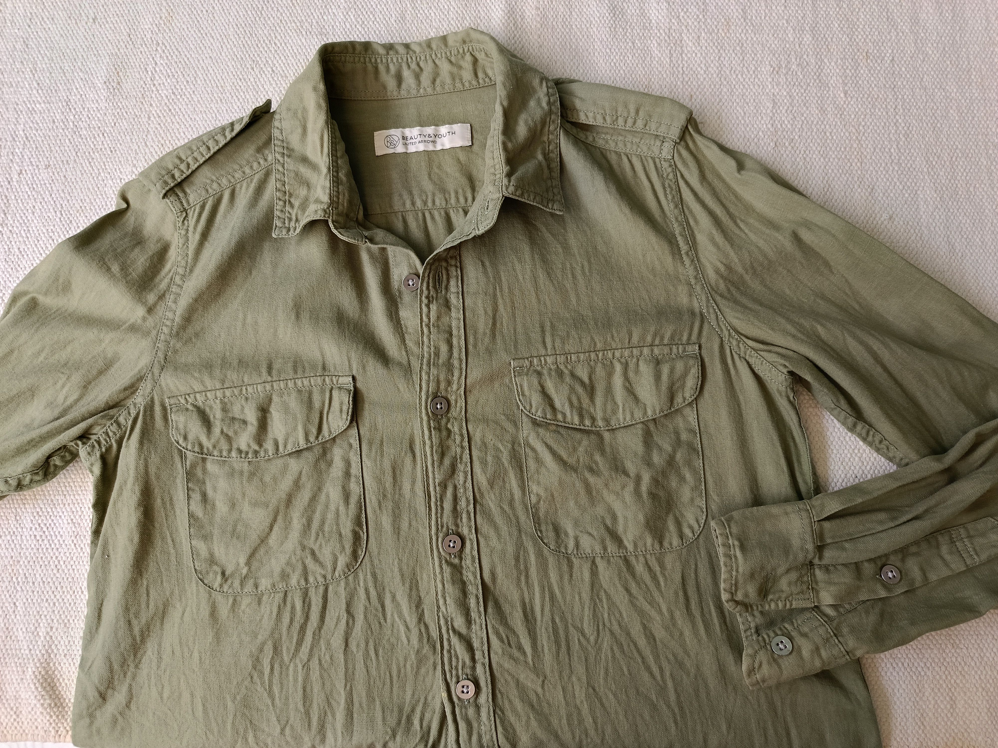 BEAUTY&YOUTH × United Arrows BEAUTY & YOUTH UNITED ARROWS Japan military ladies shirt S Size S / US 4 / IT 40 - 8 Thumbnail