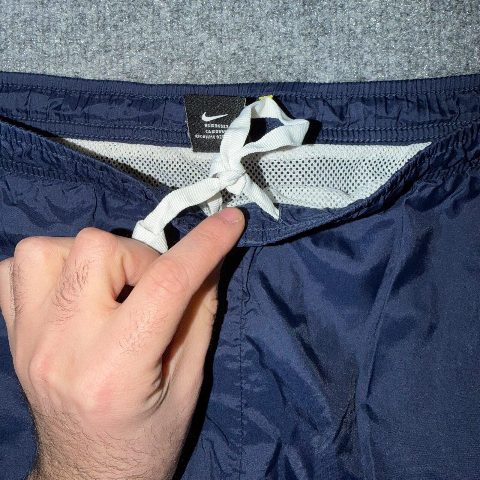 Nike Nike Navy Blue Spellout Lined Surf Board Shorts Mens LG Size US 34 / EU 50 - 4 Thumbnail