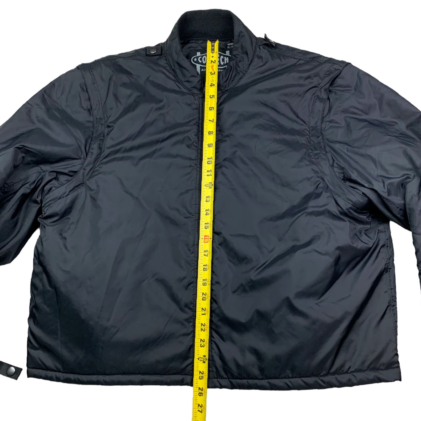 Ring Jacket Cortech Men’s Motorcycle Jacket Black XL Removable Sleeves Full Zip Insulated 100% Polyester Size US XL / EU 56 / 4 - 6 Thumbnail