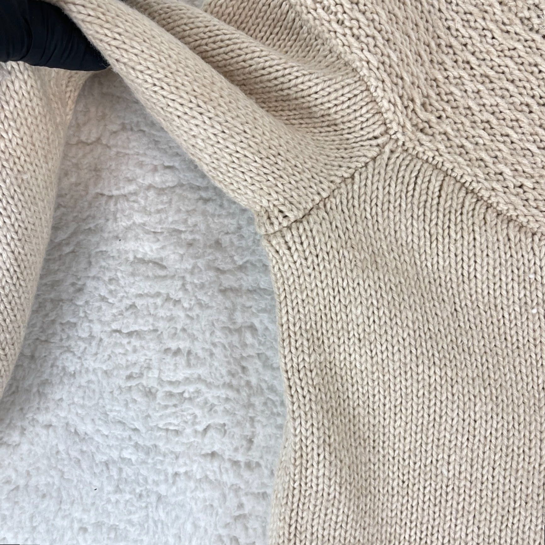 J. Jill J. Jill Petites Ivory Heavy Knit Sweater Womens Cowl Long Sleeve Pullover Size PL Size L / US 10 / IT 46 - 6 Thumbnail