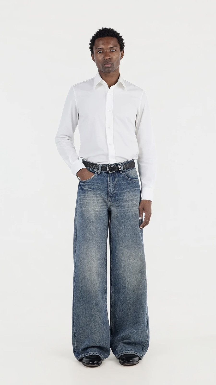 Other Pearled Ivory 1211 Washed Indigo Denim Size US 30 / EU 46 - 1 Thumbnail
