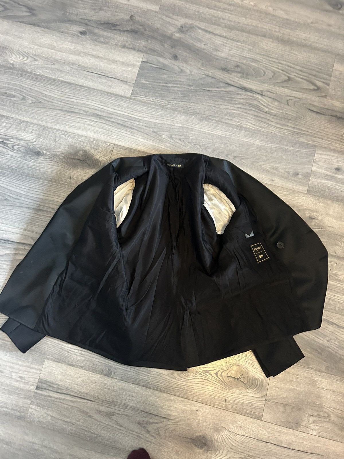 Balmain Balmain x H&M Double-Breasted Black Wool Blazer Size 50 Size US M / EU 48-50 / 2 - 10 Thumbnail