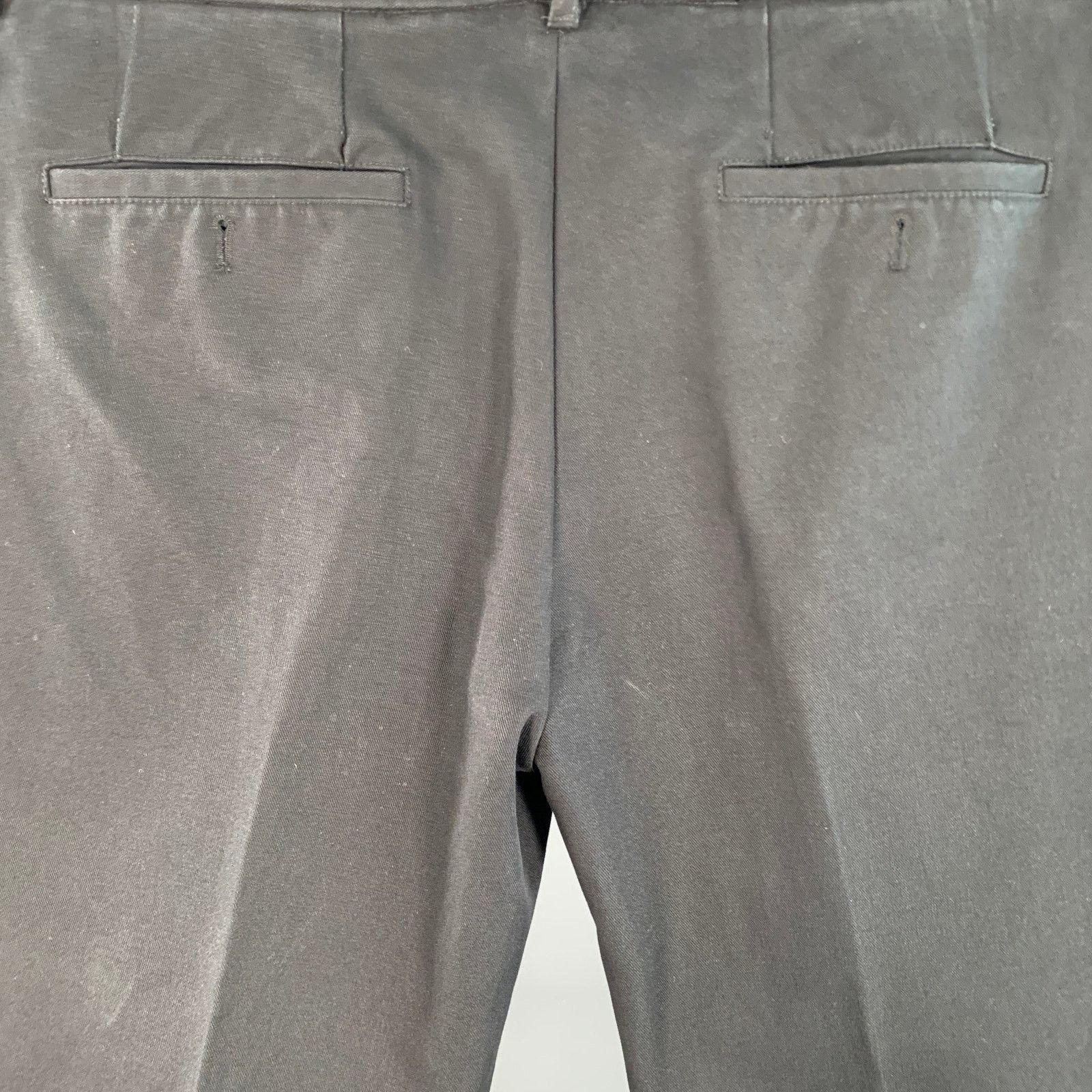 Maison Margiela MAISON MARTIN MARGIELA Black Cotton Front Button Fly Pants Size US 36 / EU 52 - 7 Thumbnail