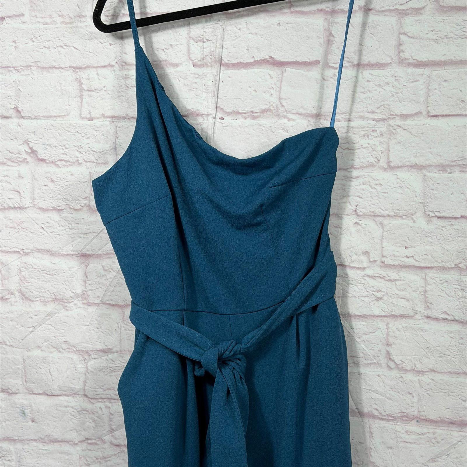 Other Blue Sleeveless Large Jumpsuit with Belt Size 36" / US 14 / IT 50 - 2 Thumbnail